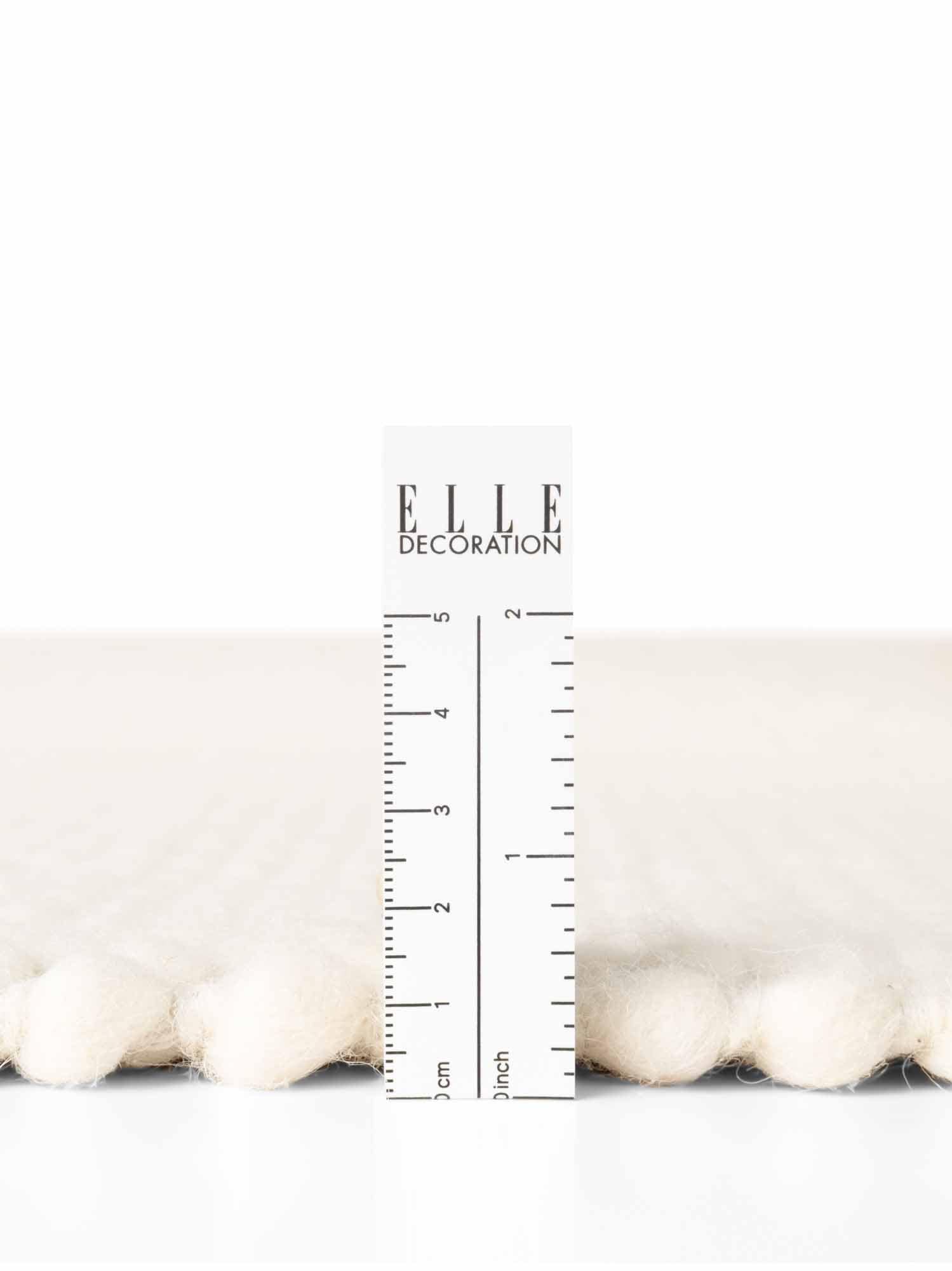 ELLE DECORATION Tapis en laine »Beans« Rond 10 mm Höhe Handweb Teppich Wolle, Rund, Perlenstruktur, Wohnzimmer, Schlafzimmer