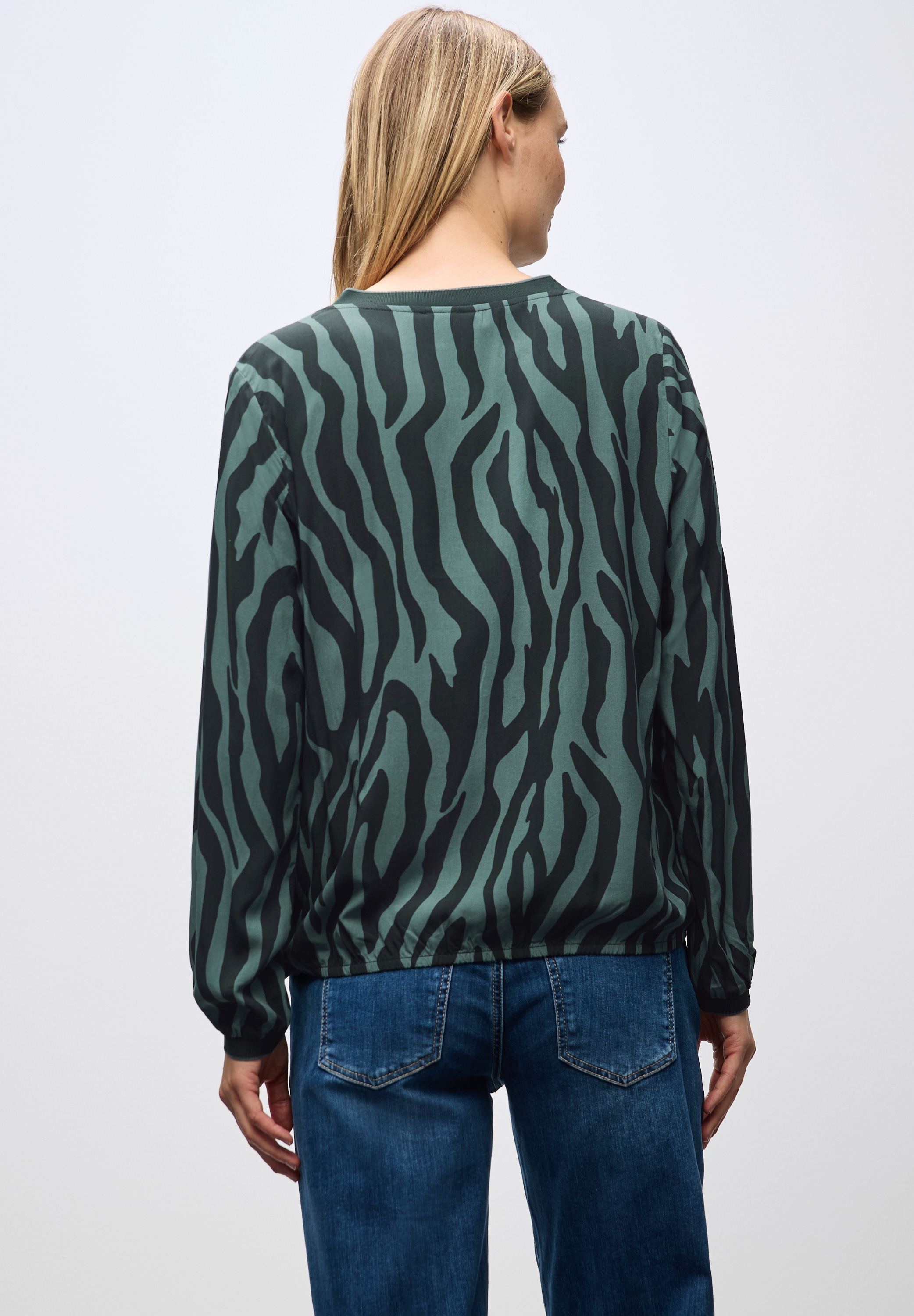 STREET ONE Langarmbluse mit All-Over Print