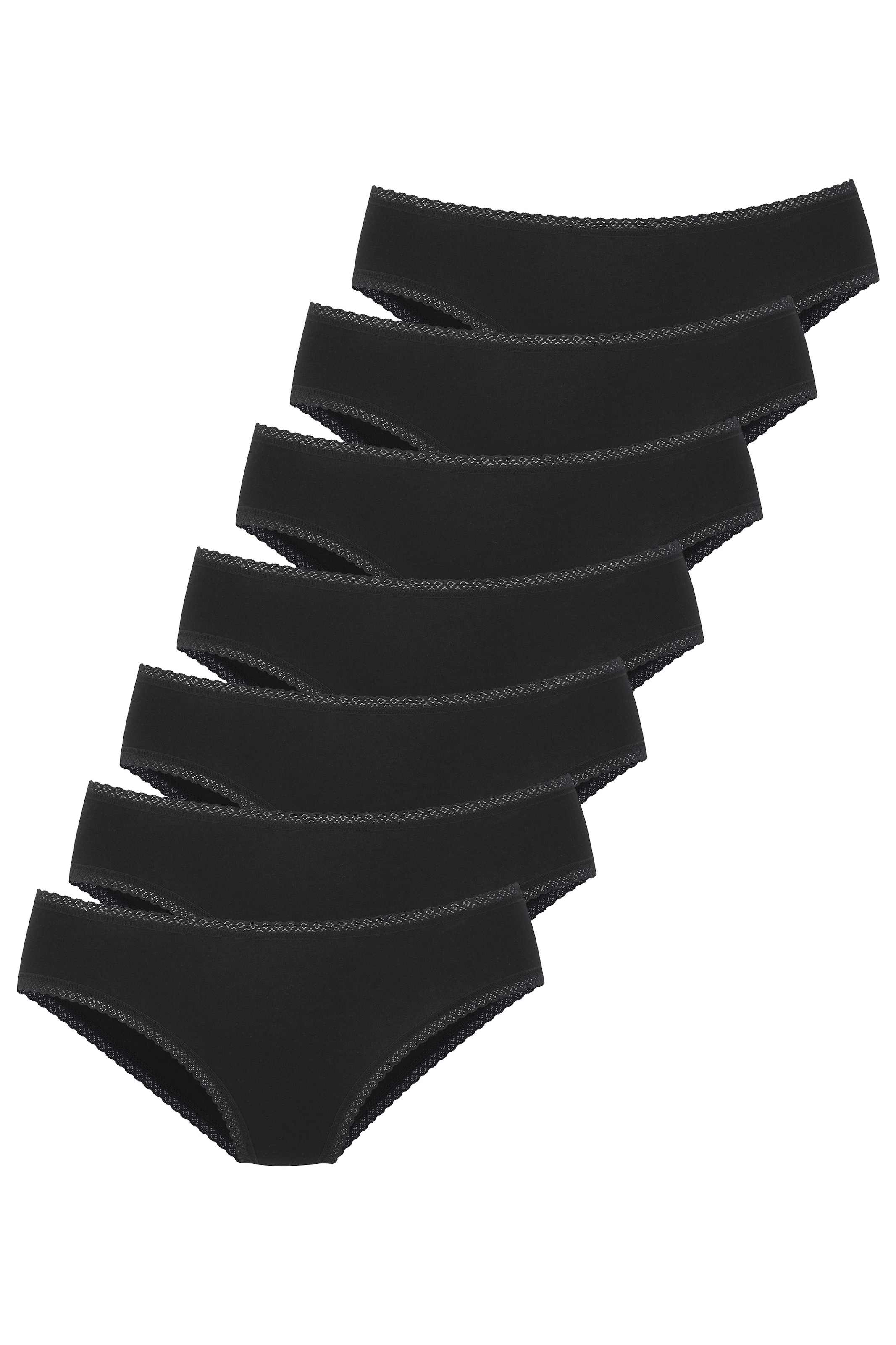 Image of Vivance Jazz-Pants Slips 7er-Pack, aus weicher Baumwollqualität mit feiner Spitzeneinfassung
