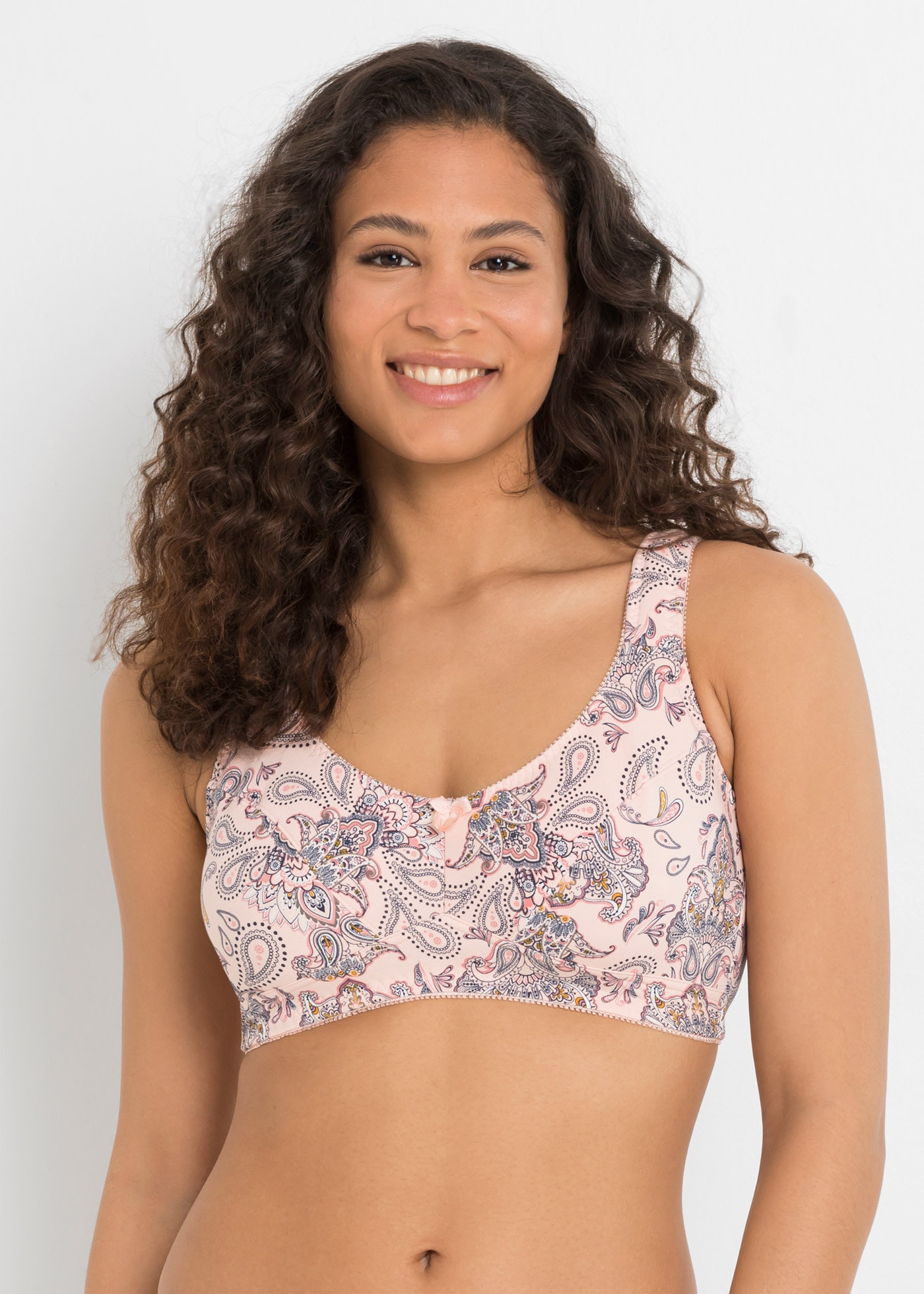 bonprix Soulève-buste Paquet, 3 cuis fermeture à agrafes, sans armatures, en coton