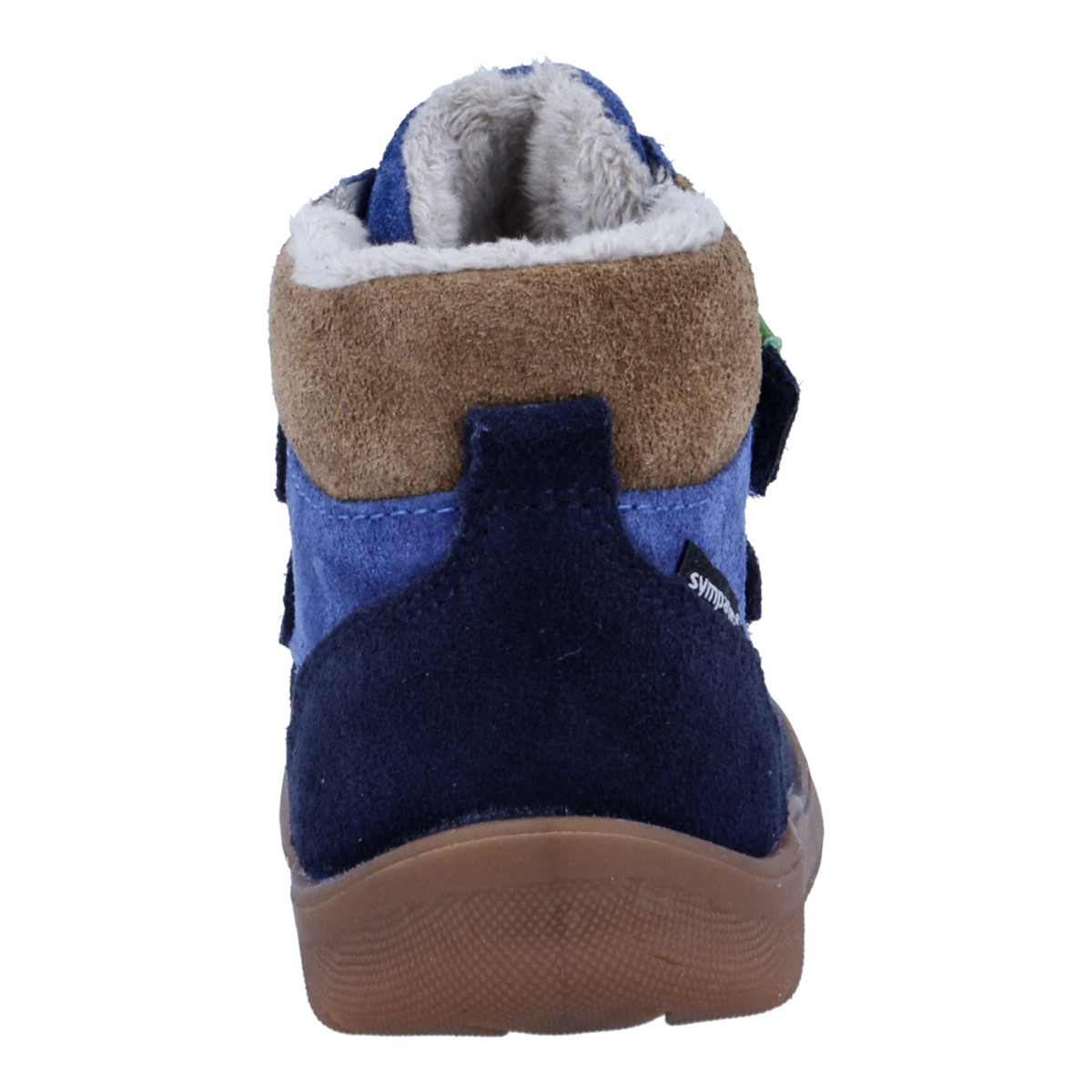 Richter Barfussschuh »Samy Winter«  Klettschuh mit Kontrastbesätzen, Grössenschablone zum Download