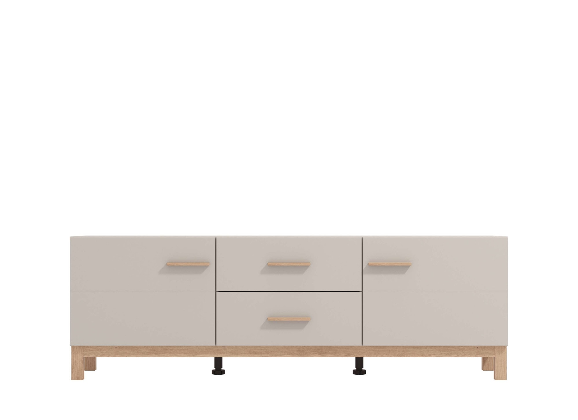 Home affaire Banc TV »Essex, TV-Board, TV-Kommode, TV-Schrank, TV-Unterschrank, TV-Möbel« Elegantes Lowboard (154 cm) in Kaschmir mit viel Stauraum