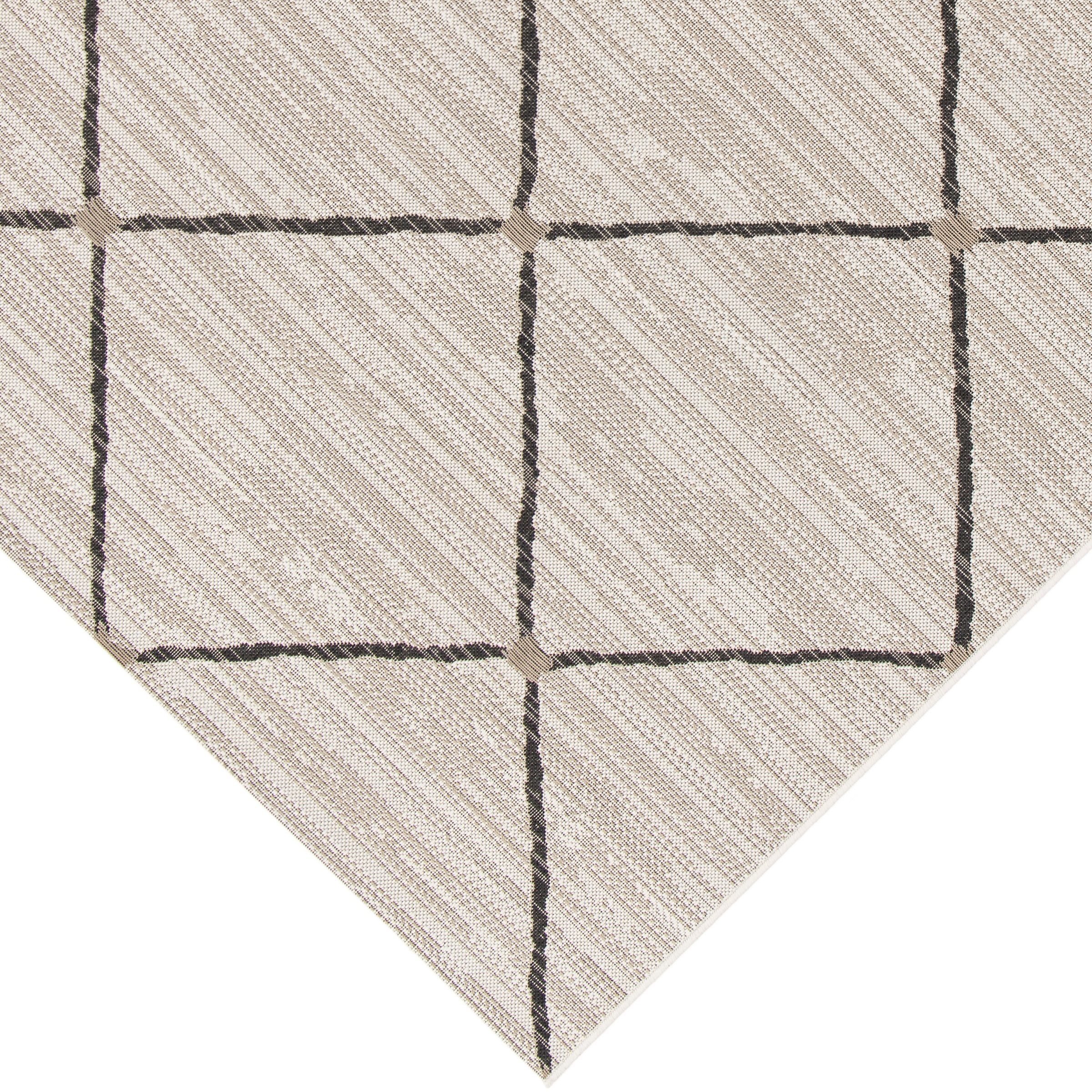 Primaflor-Ideen in Textil Teppich »Outdoorteppich PARADISE - Rhombus« rechteckig 4 mm Höhe Flachgewebe, Rauten, Scandi, In- und Outdoor geeignet, wasserfest