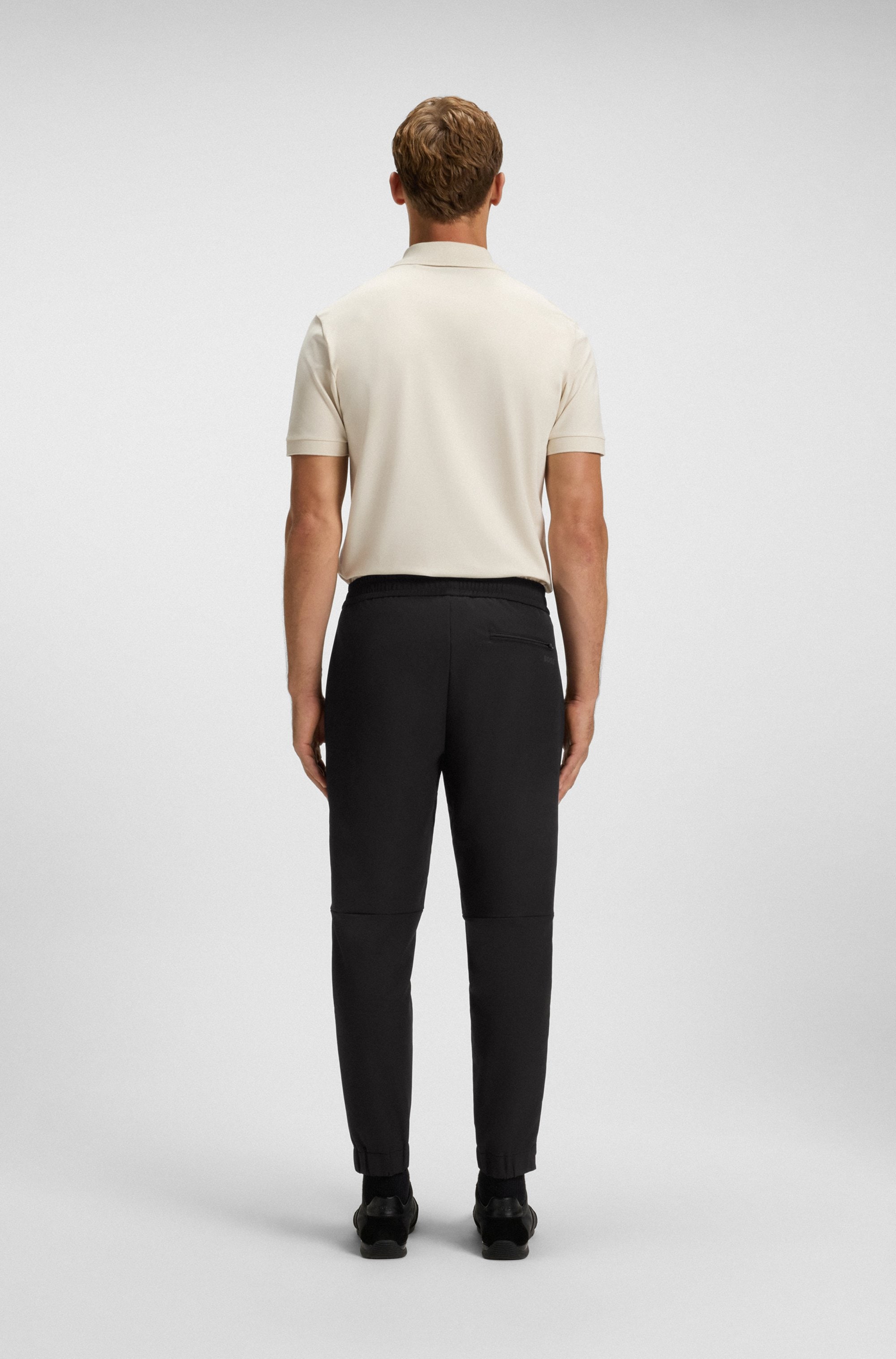 BOSS GREEN Stretch-Hose »T Flex«  mit elastischem Bund und Kordelzug Stretchhose Businesshose