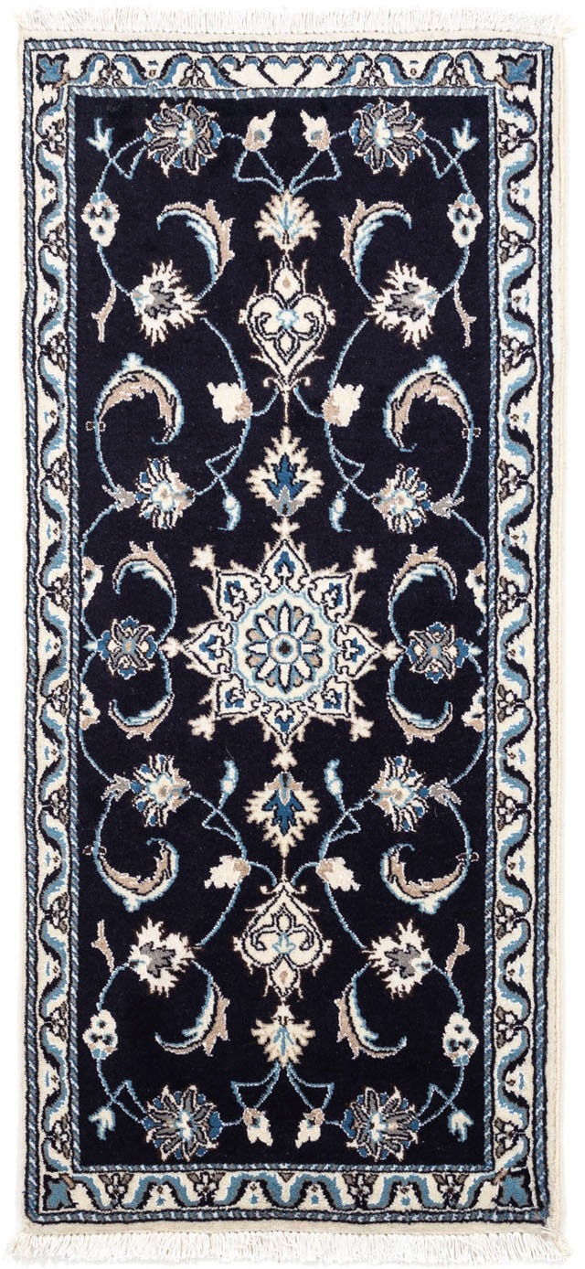 Image of morgenland Hochflor-Läufer »Moud Medaillon Beige 196 x 77 cm«, rechteckig, 1 mm Höhe, Handgeknüpft bei Ackermann Versand Schweiz