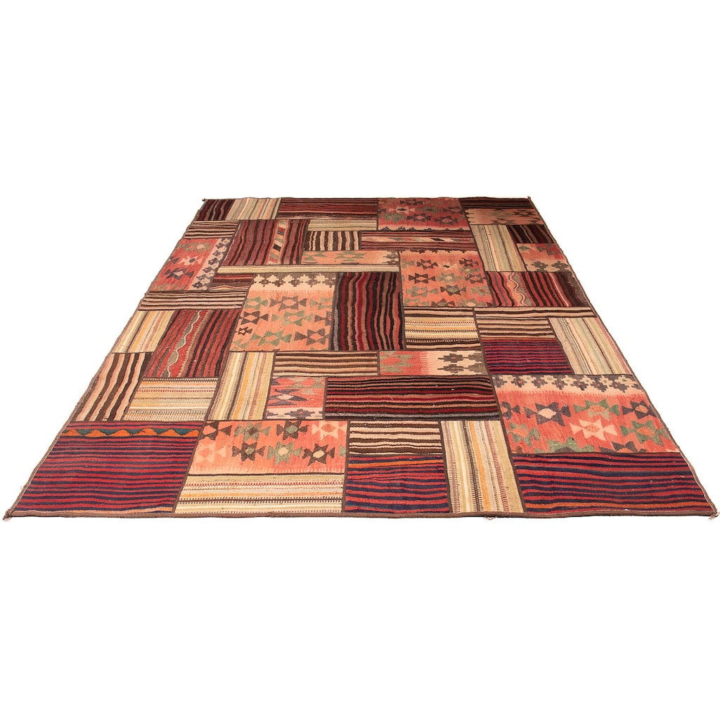 morgenland Teppich »Patchwork - 300 x 200 cm - mehrfarbig«, rechteckig, 7 mm Höhe, Wohnzimmer, Einzelstück