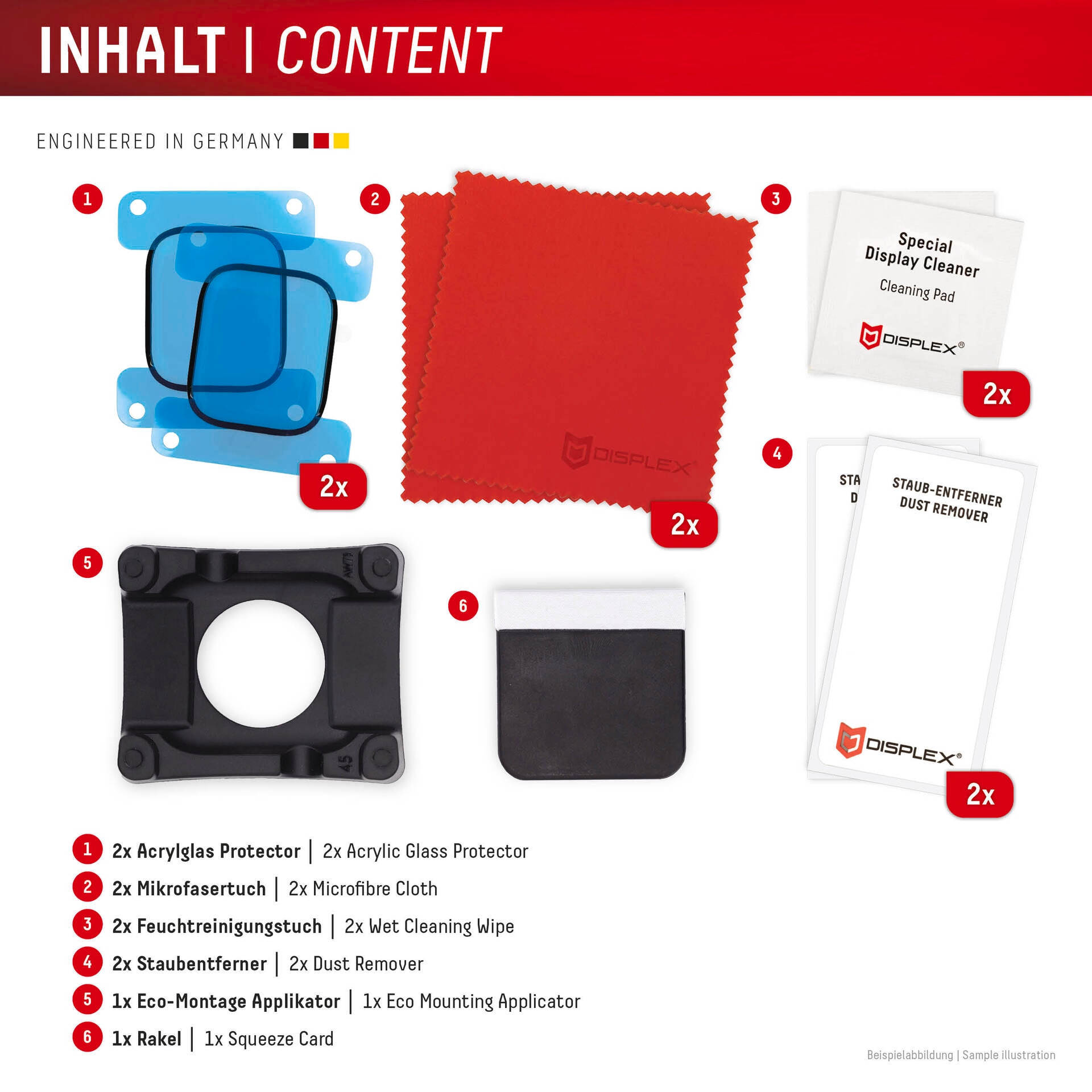 Displex Displayschutzglas »Smartwatch Glass Unbreakable Protector Full Cover«, für Apple Watch SE(2) 40 mm, (Packung, 2x Acrylglas Protector), Displayschutzfolie, Schutzfolie, Bildschirmschutz, kratz- & stossfest
