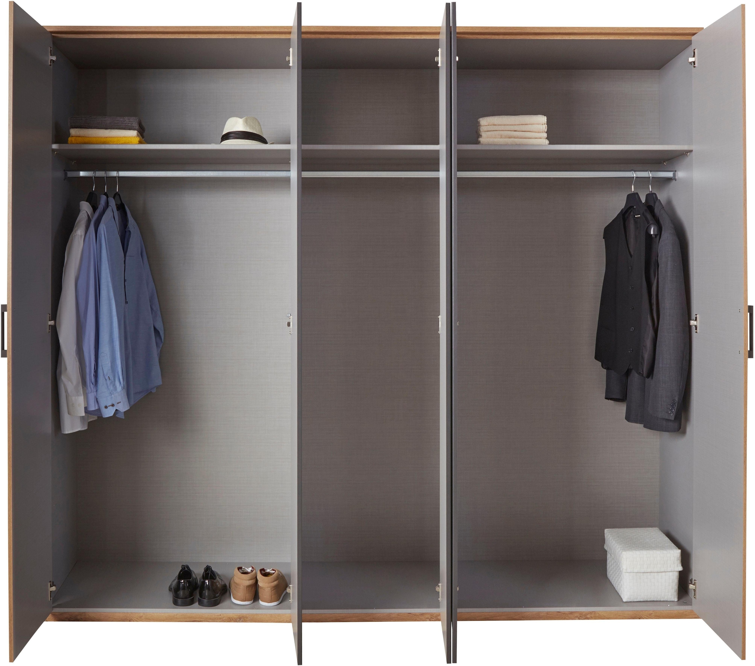 Wimex Drehtürenschrank »Malmö, Kleiderschrank mit Spiegel, Made in Germany«, im Industrial Look, 180 oder 225cm breit