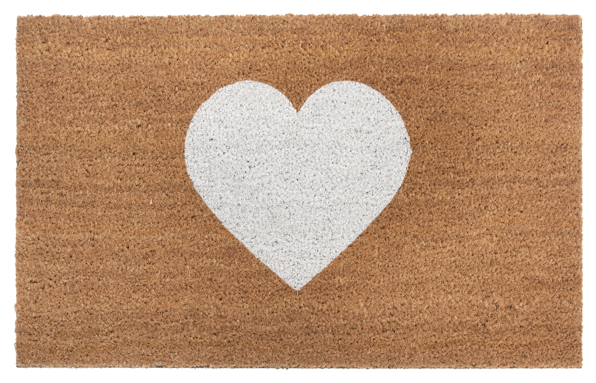 Image of HANSE Home Fussmatte "Mix Mats Kokos Heart, Türmatte" rechteckig 15 mm Höhe Kokos, Schmutzfangmatte, Outdoor, Rutschfest, Innen, Kokosmatte, Flur