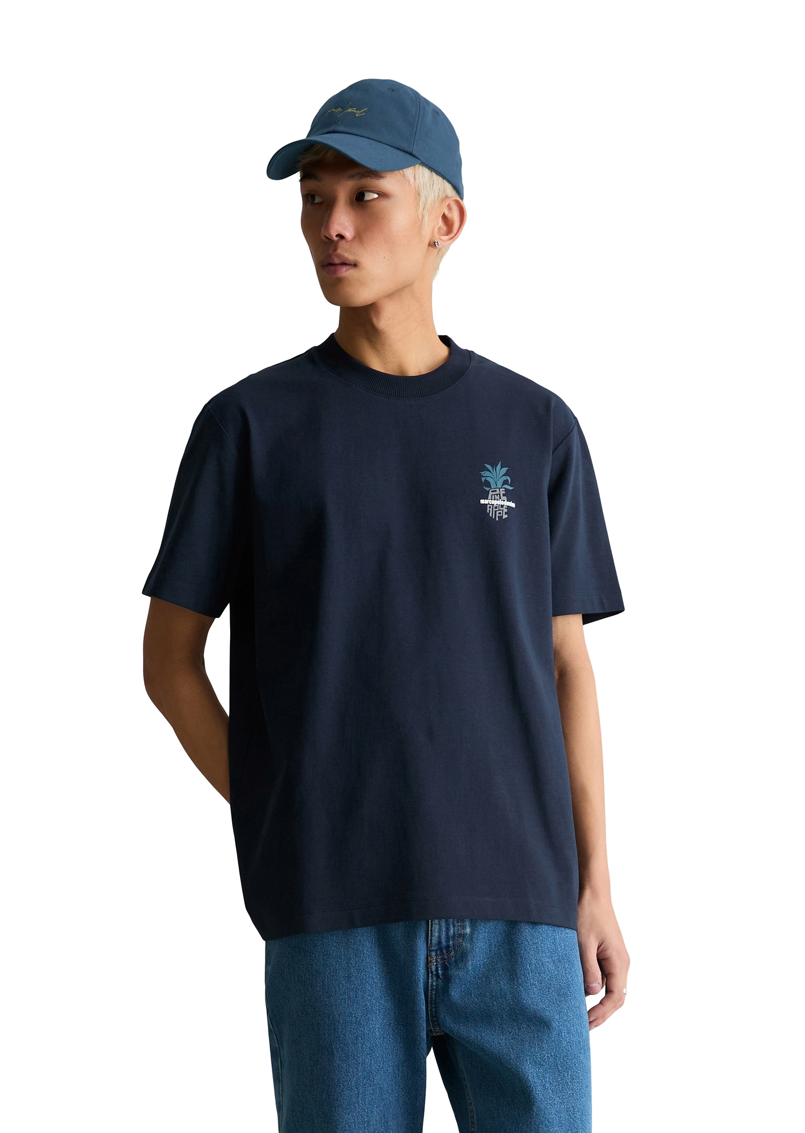 Image of Marc OPolo DENIM T-Shirt relaxed fit aus reiner Bio-Baumwolle