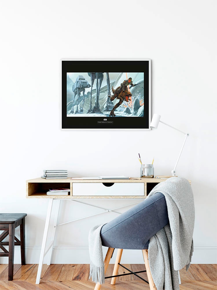 Komar Bild »Star Wars Classic RMQ Hoth Battle Ground«, Star Wars, (1 St.), Wandbild zur Dekoration im Kinderzimmer - ohne Rahmen