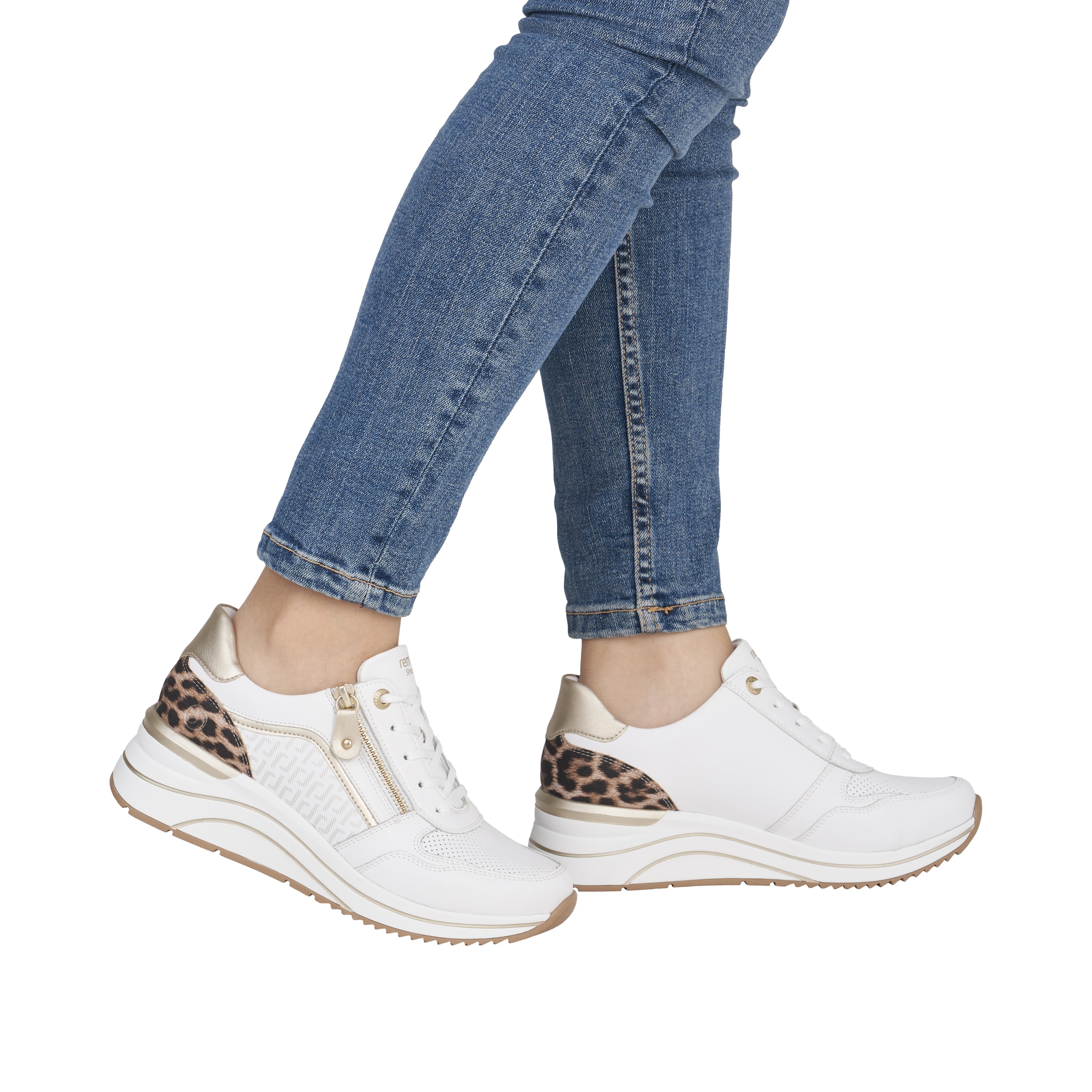 Remonte Baskets compensées  Chaussure de loisir, chaussure basse, à lacets avec fermeture éclair latérale