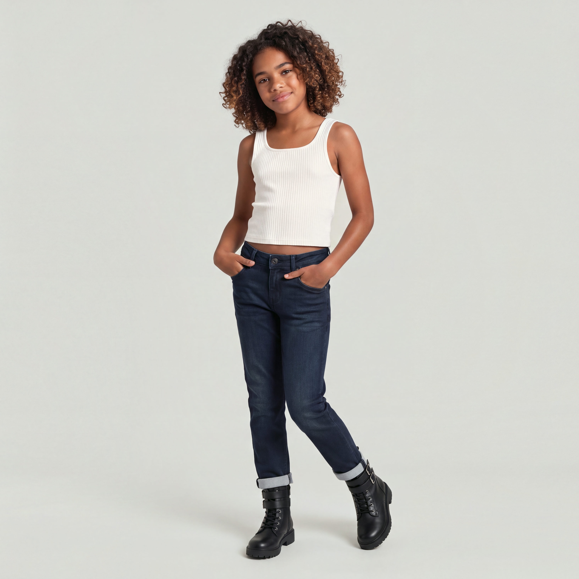 G-STAR Crop-Top »KIDS, NORDIC TOP SL 2-PACK G« Packung, 2 in gerippter Struktur, Slim Fit