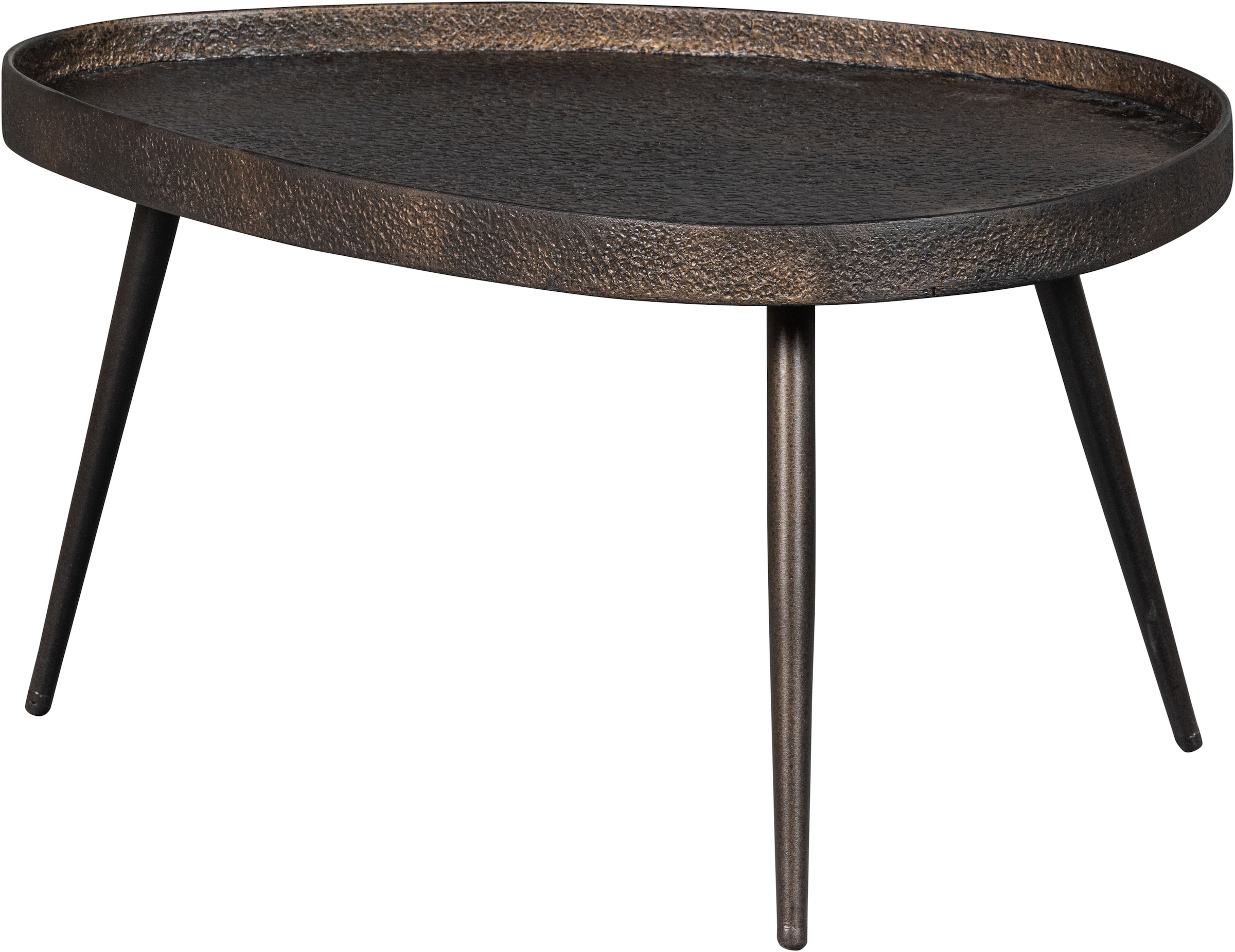 WOOOD Beistelltisch »Crude mit Multiplex-Zinkbeschichtung und Metallbeinen 71 x 52 x 39 cm« Set, 2 Stk. tlg. 2er-Set, unterschiedliche Grössen im Set, Tragkraft je 15 kg
