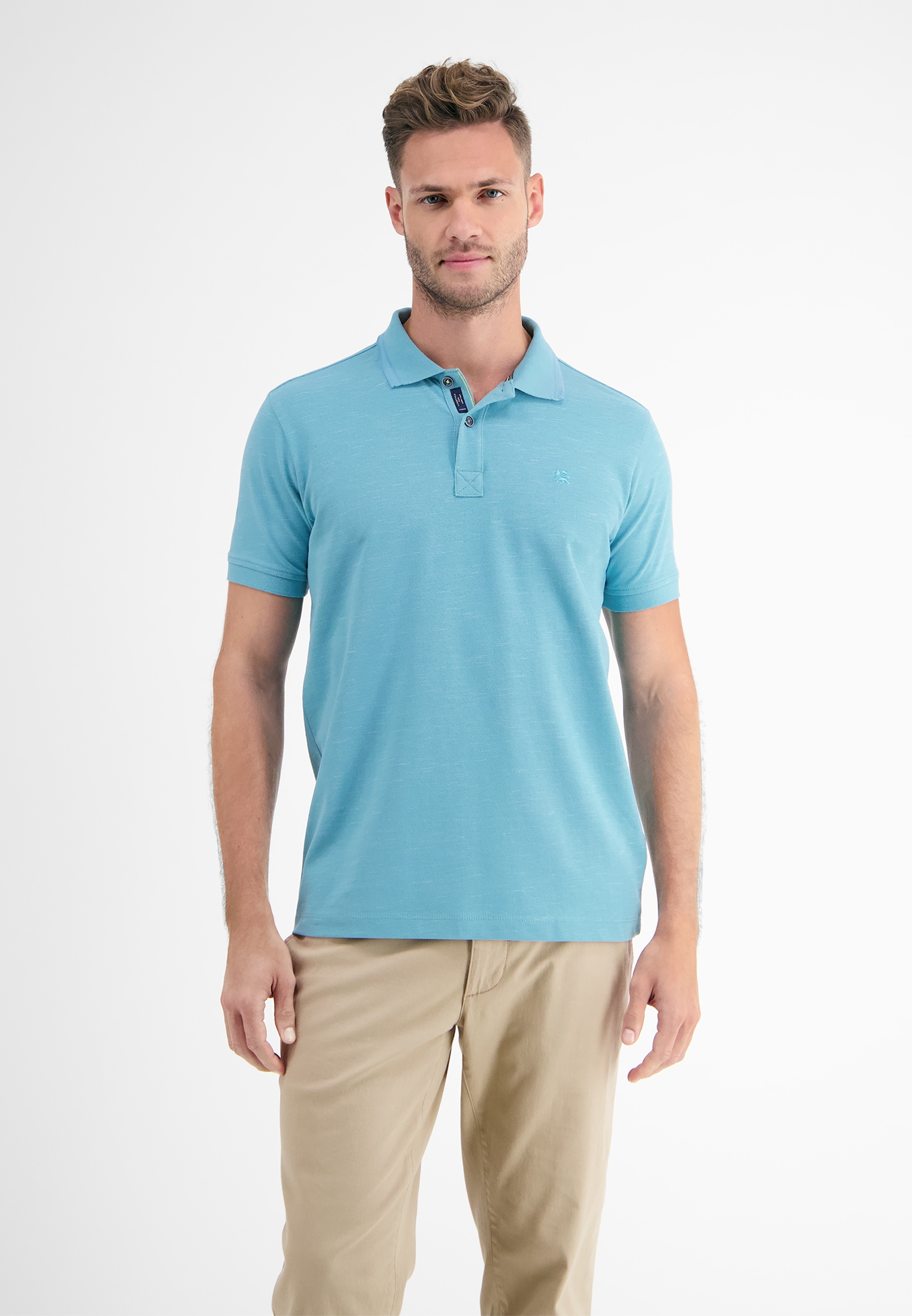 Image of LERROS Poloshirt "Poloshirt in Two-Tone-Piqué"