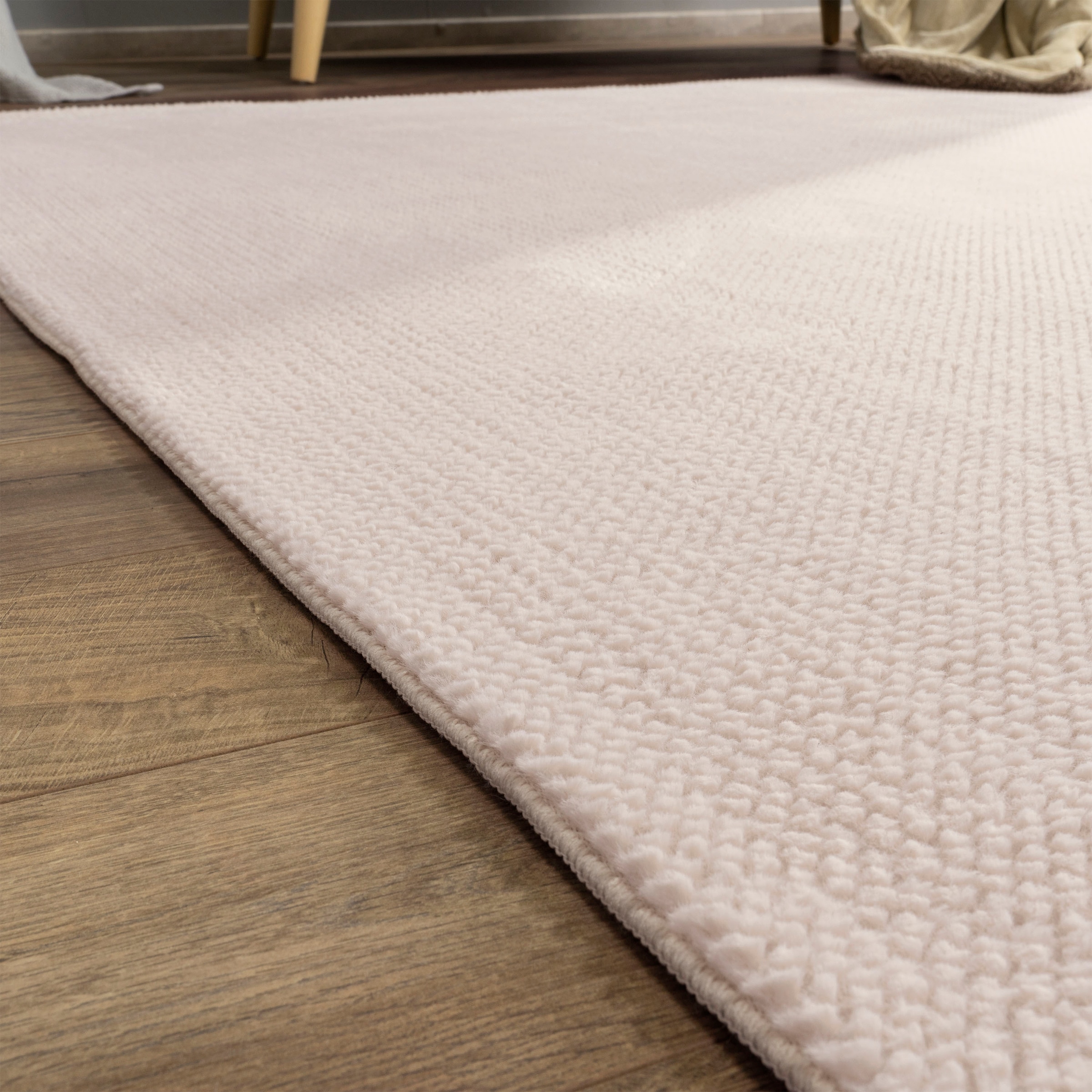 Paco Home Teppich »Sevilla 521«, rechteckig, 16 mm Höhe, Kurzflor, Uni Farben, weich & kuschelig, Hoch-Tief Effekt, Wohnzimmer