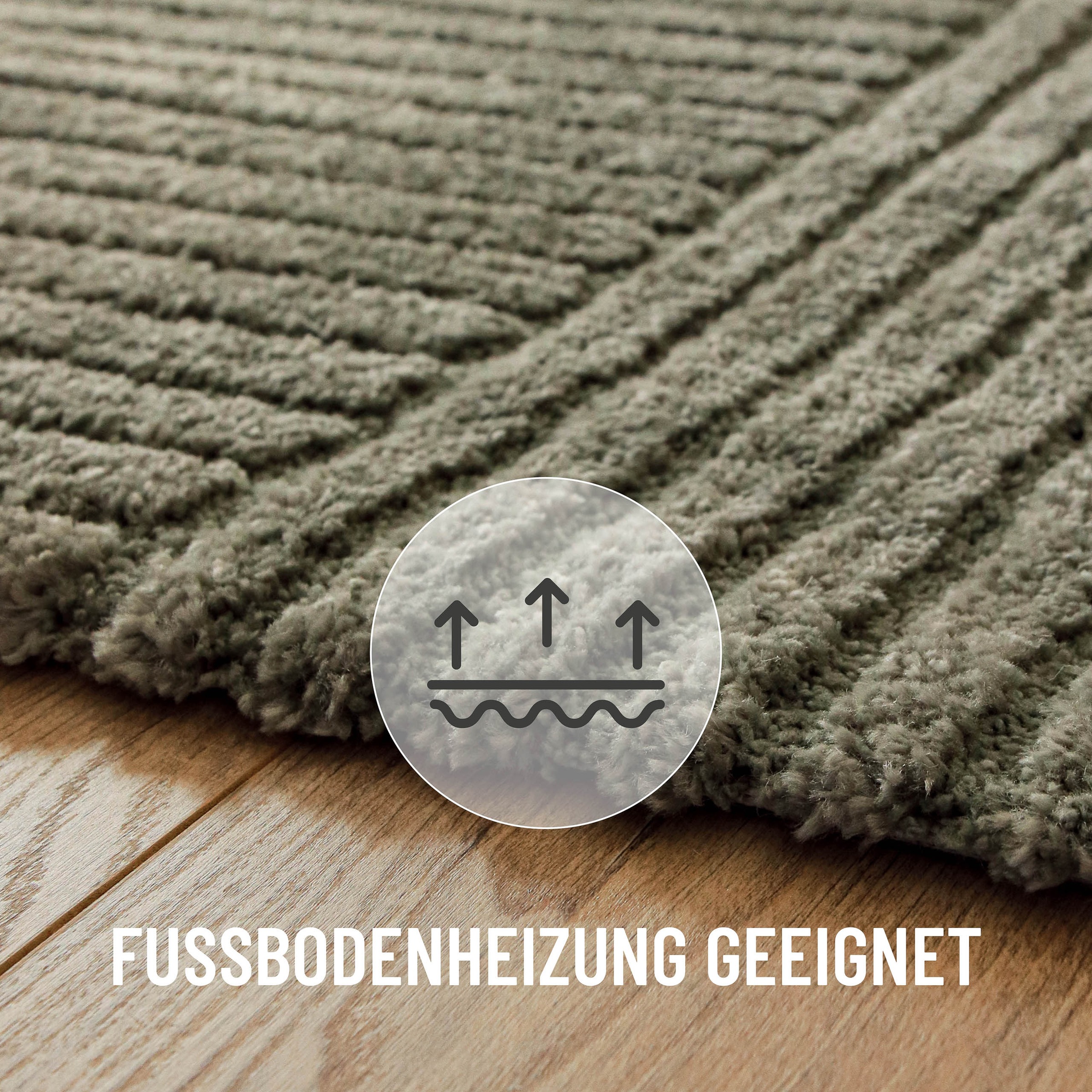 Wecon home Tapis »Bolen« Rectangulaire 14 mm Höhe Gewebter Teppich, Kurzflor, 3D Design, pflegeleicht, Wohnzimmer