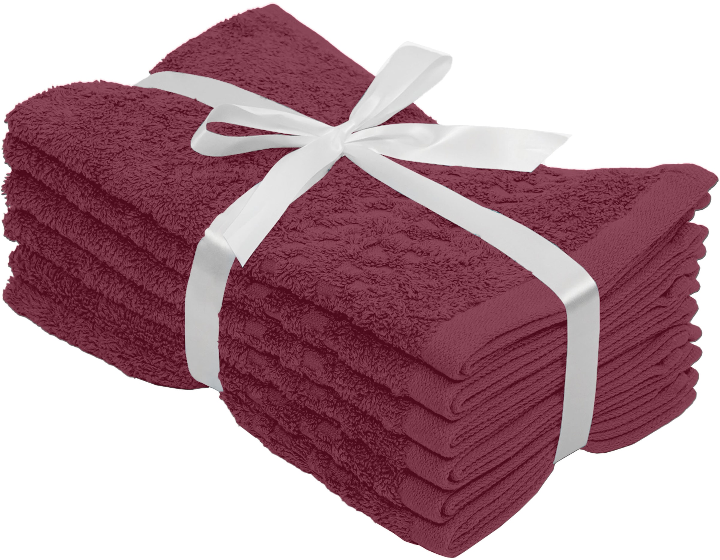 GOODproduct Gaestehandtuecher »Regona, Gästehandtücher 30x50cm, flauschig und weich, 500 gr/m²« Serviettes premium avec bordure, set, 100% coton, garantie 5 ans