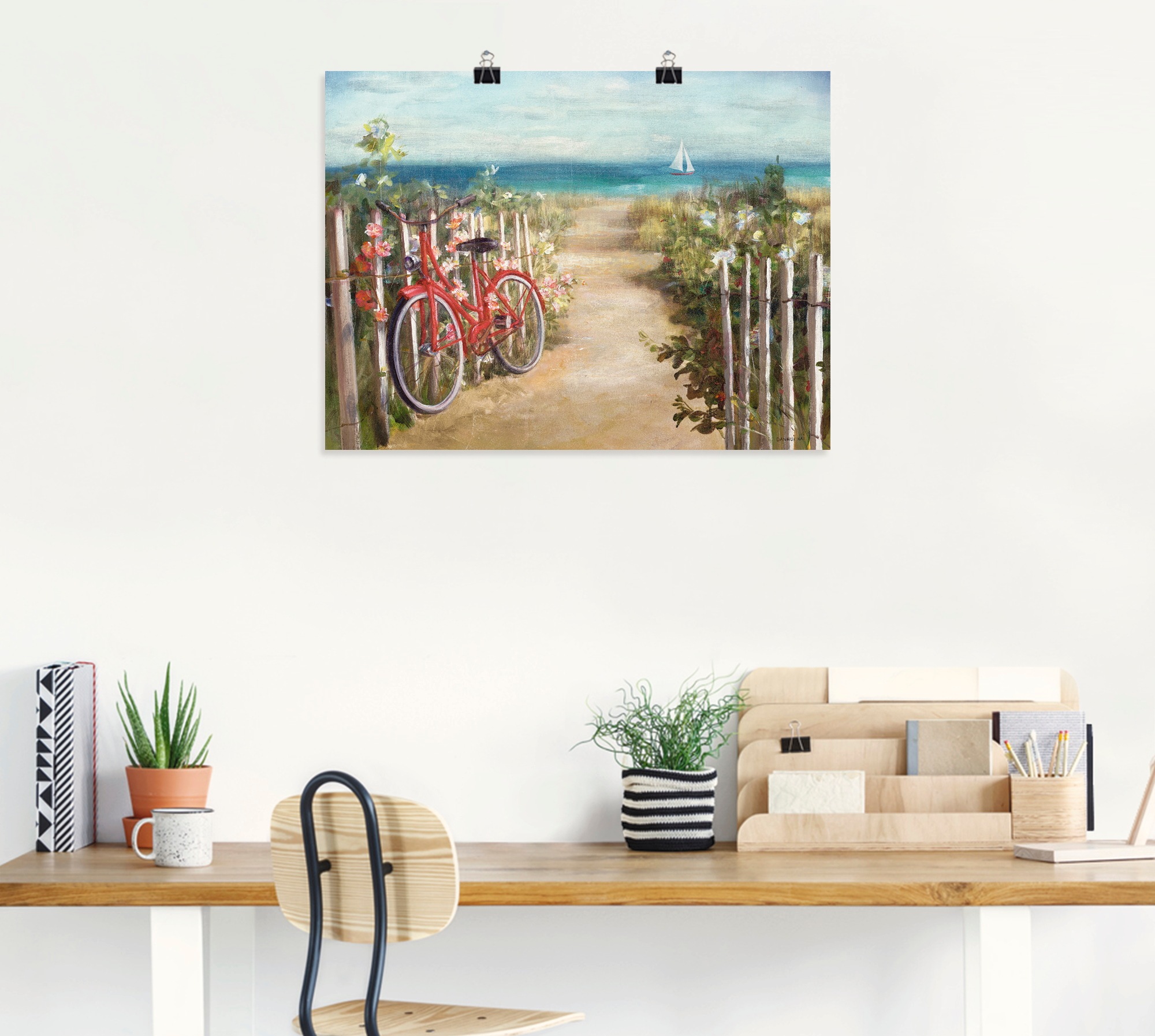 Artland Wandbild »Sommerfahrt«, Fahrräder, (1 St.), als Leinwandbild, Poster in verschied. Grössen