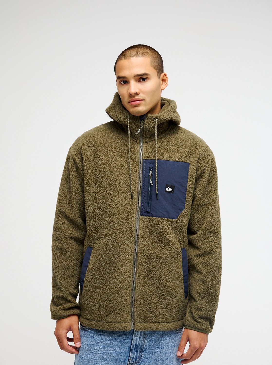 Image of Quiksilver Kapuzenfleecejacke "CLEAN COAST FZ HOOD" mit Kapuze, aus Polyester, auch in grossen Grössen
