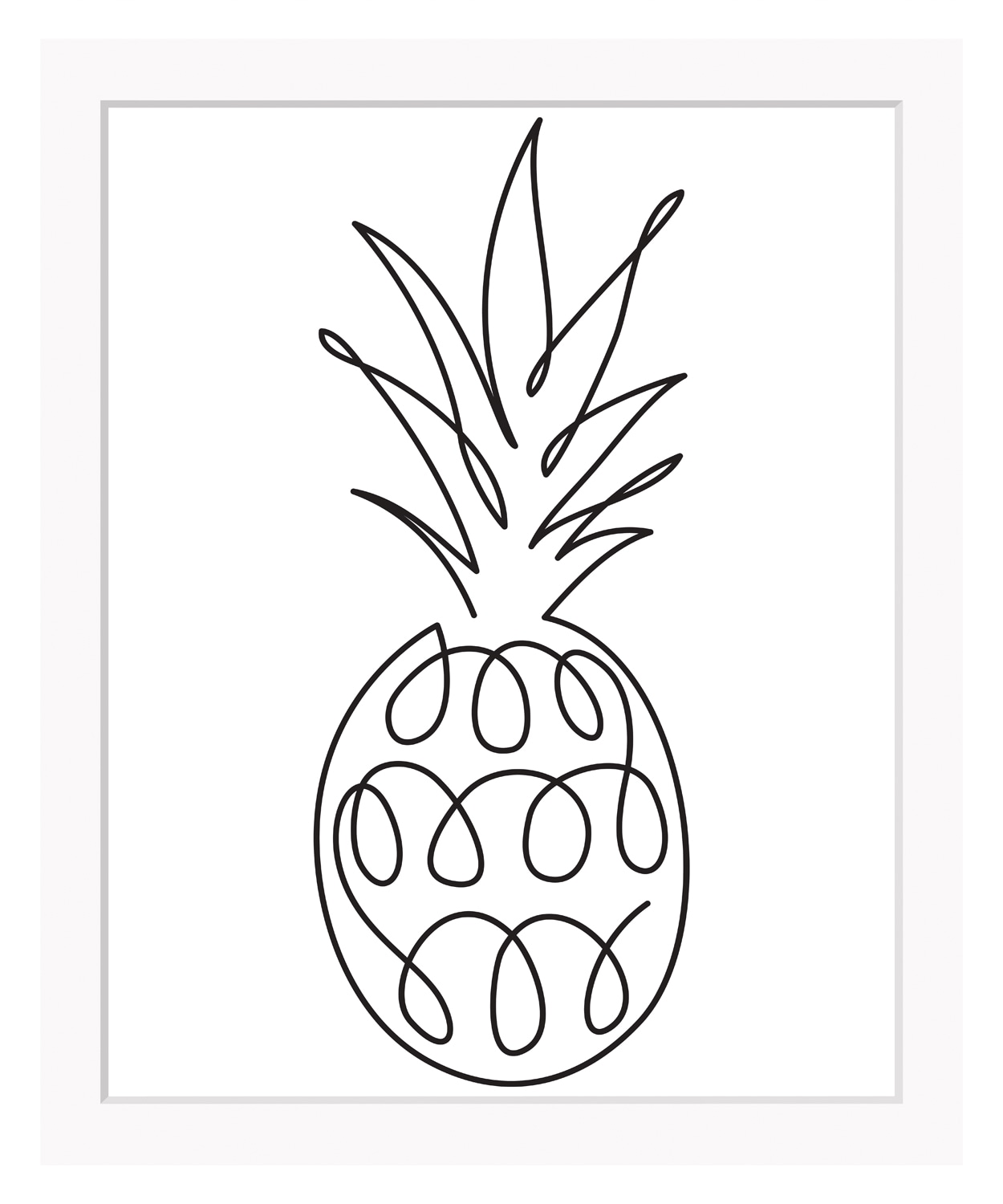 queence Image »Juliane« gerahmt, Ananas