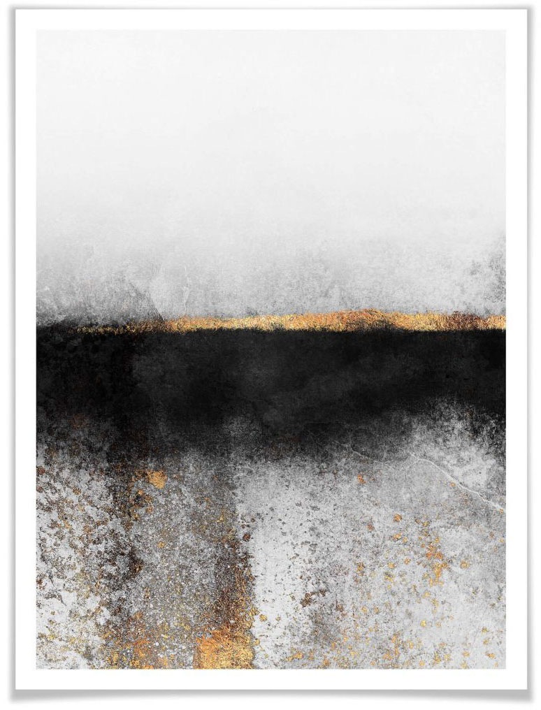 Image of Wall-Art Poster »Russ und Gold«, Schriftzug, (1 St.) bei Ackermann Versand Schweiz