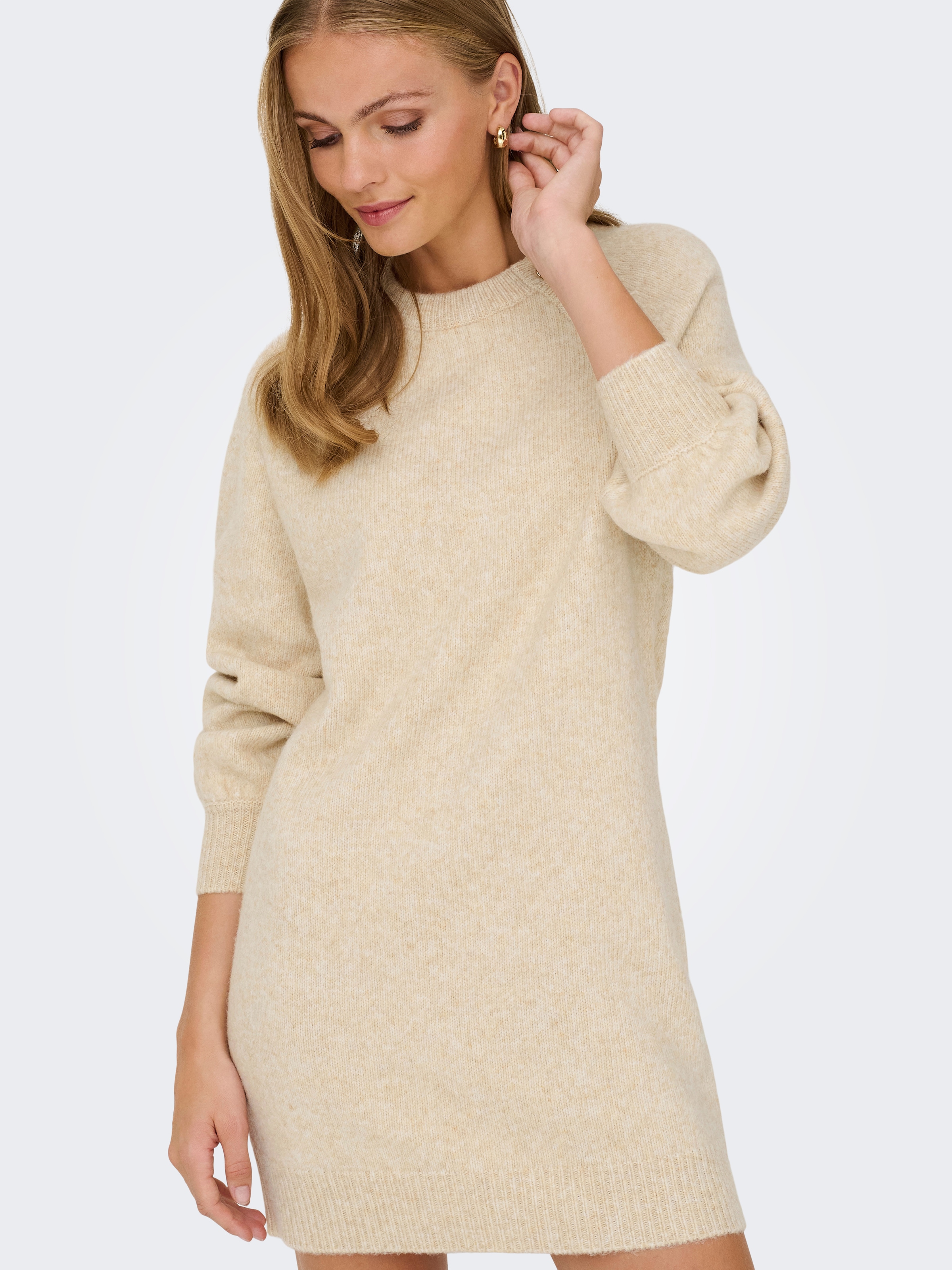 ONLY Midikleid »ONLEMMA LIFE LS BUTTON ONEC DRESS CC KNT«, Sommerkleid