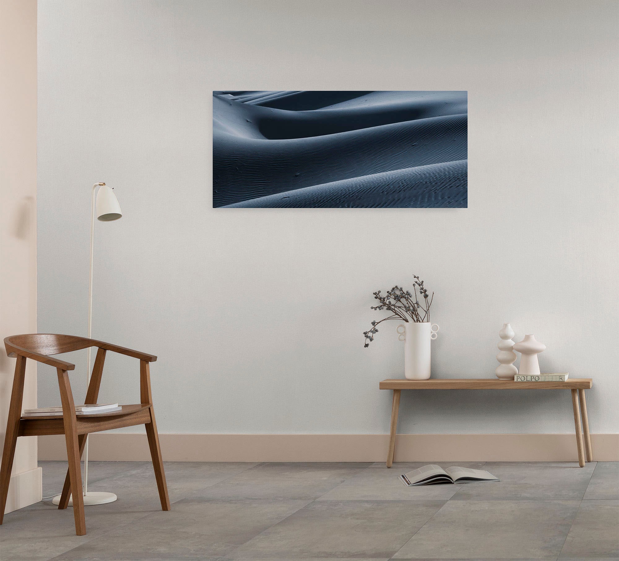 Image of Komar Leinwandbild "Shapeshifter - Grösse 90 x 40 cm" Baum Berge Blumen Blätter Foto Jahreszeiten Landschaft Meer Natur Palmen Strand Packung, 1 Stk. tlg. Keilrahmenbild mi Echtholzrahmen