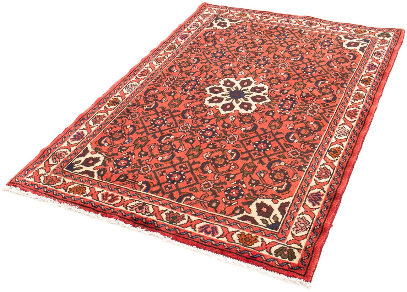 Image of morgenland Orientteppich »Perser - Nomadic - 150 x 105 cm - rot«, rechteckig, 10 mm Höhe, Wohnzimmer, Handgeknüpft, Einzelstück mit Zertifikat bei Ackermann Versand Schweiz