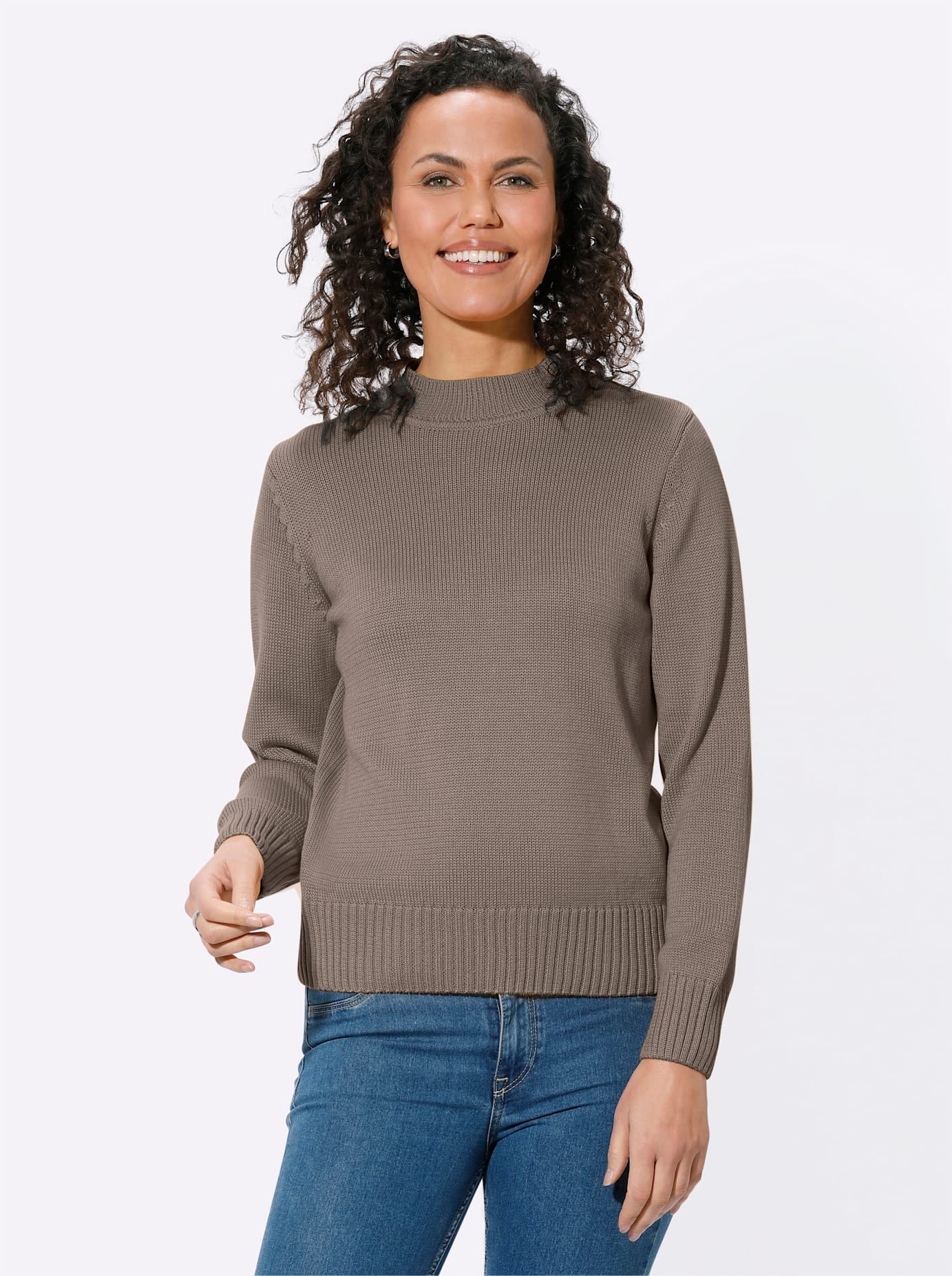 Casual Looks Stehkragenpullover »Pullover«