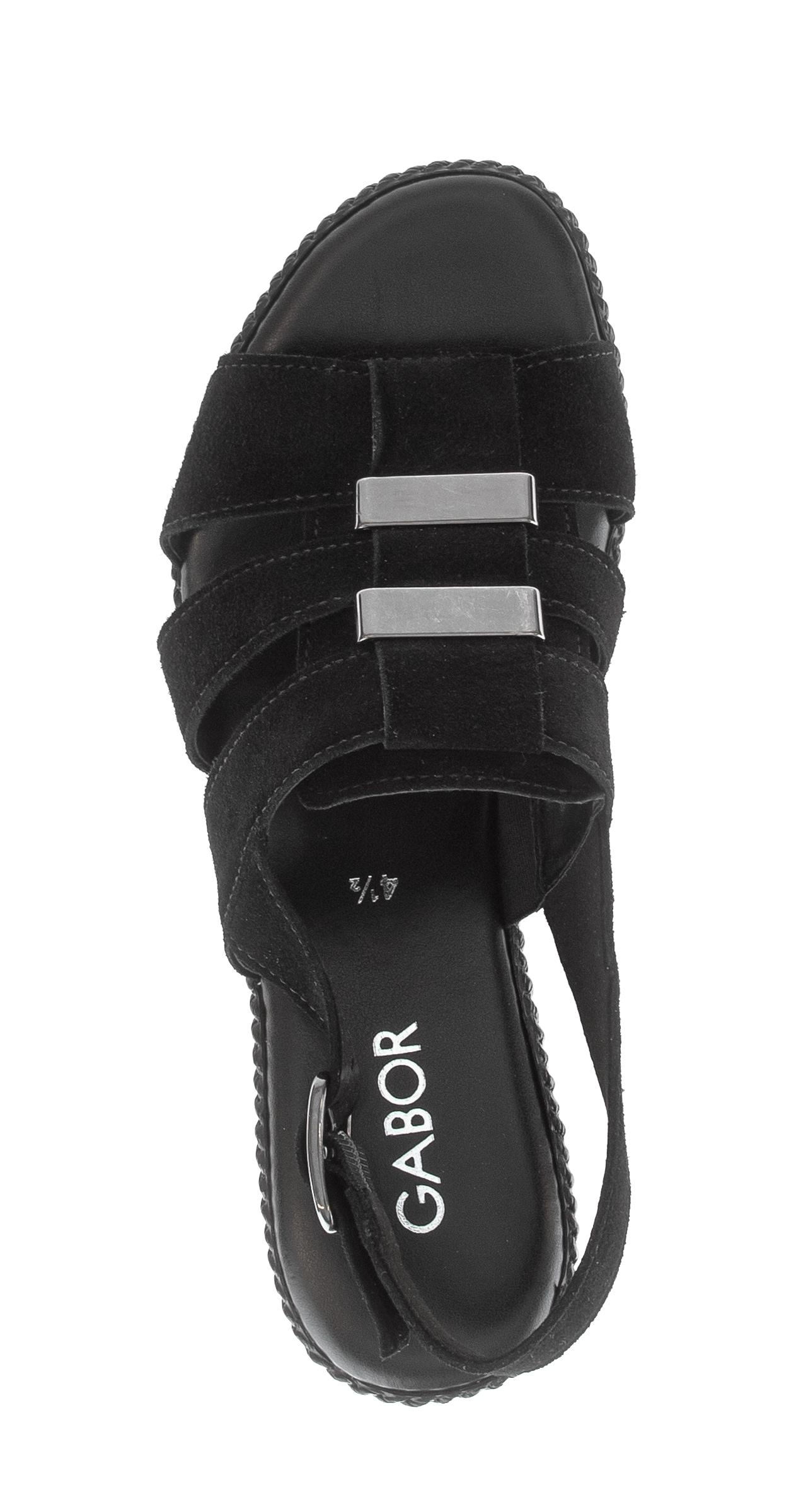 Gabor Sandales compensées  Plateforme, sandale à brides, chaussure d'été avec fermeture velcro