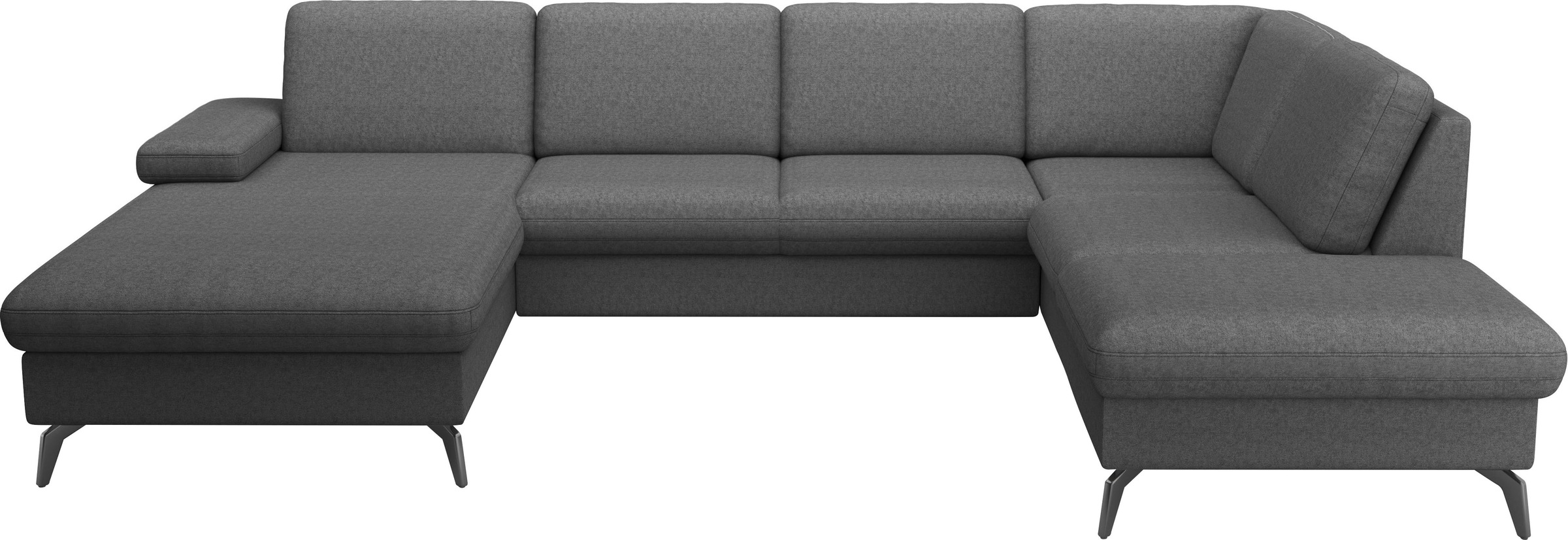 sit&more Wohnlandschaft »Morris Jubi U-Form«, inkl. Armteilfunktion und 1 Zierkissen, wahlweise mit Bettfunktion
