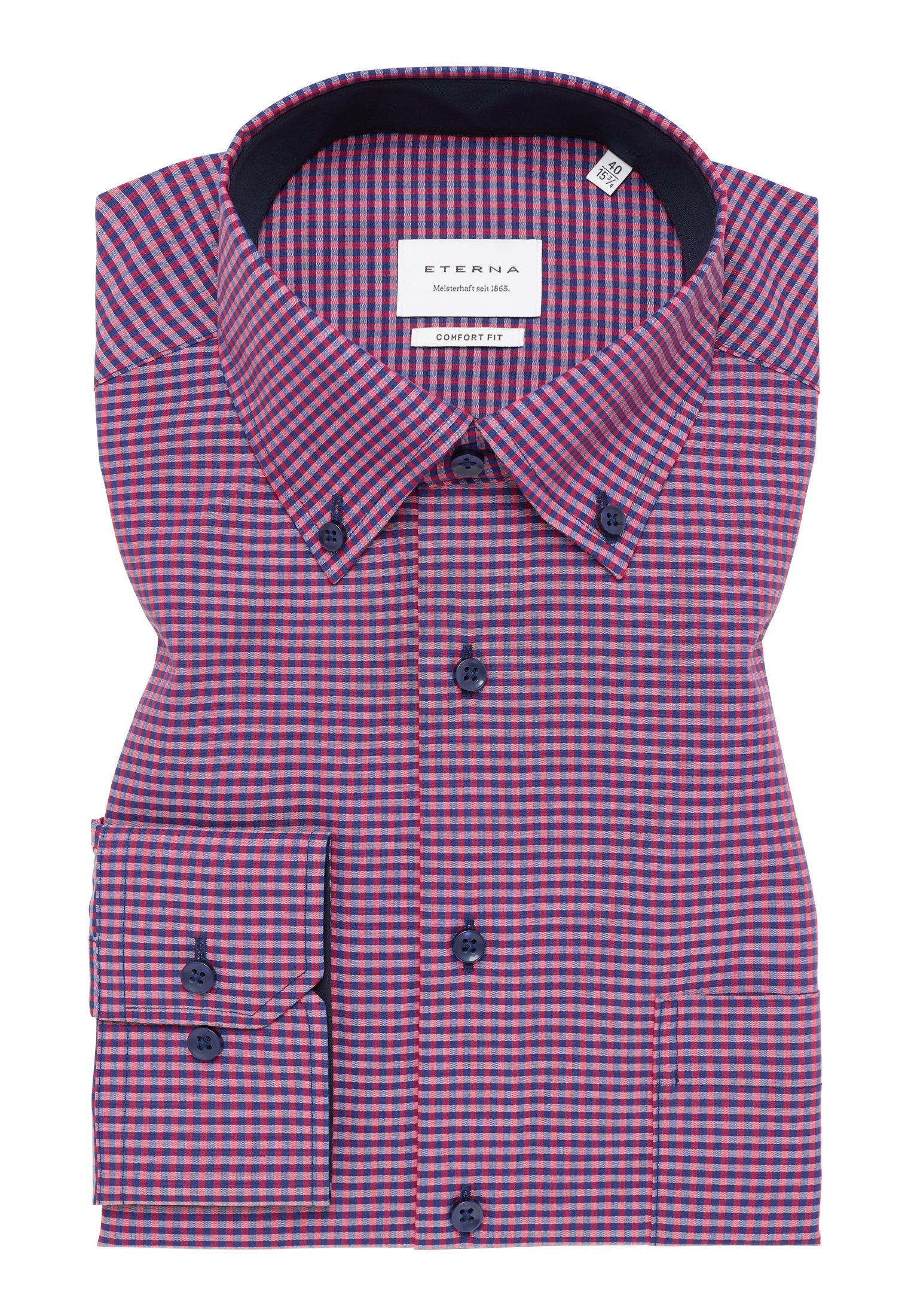 Eterna Langarmhemd »COMFORT FIT« NON IRON (bügelfrei)