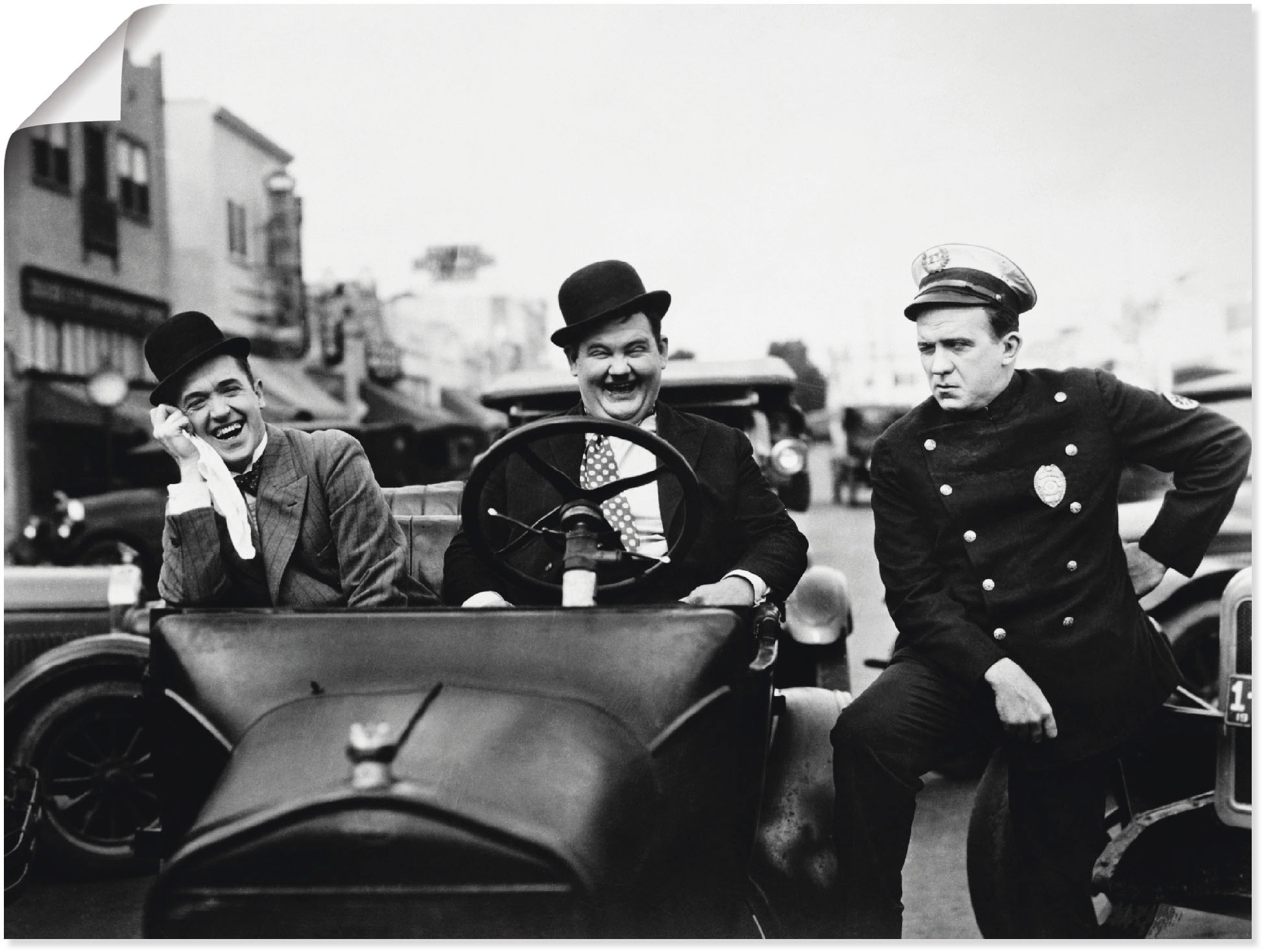 Image of Artland Wandbild »Dick und Doof II«, Film, (1 St.), in vielen Grössen & Produktarten - Alubild / Outdoorbild für den Aussenbereich, Leinwandbild, Poster, Wandaufkleber / Wandtattoo auch für Badezimmer geeignet bei Ackermann Versand Schweiz