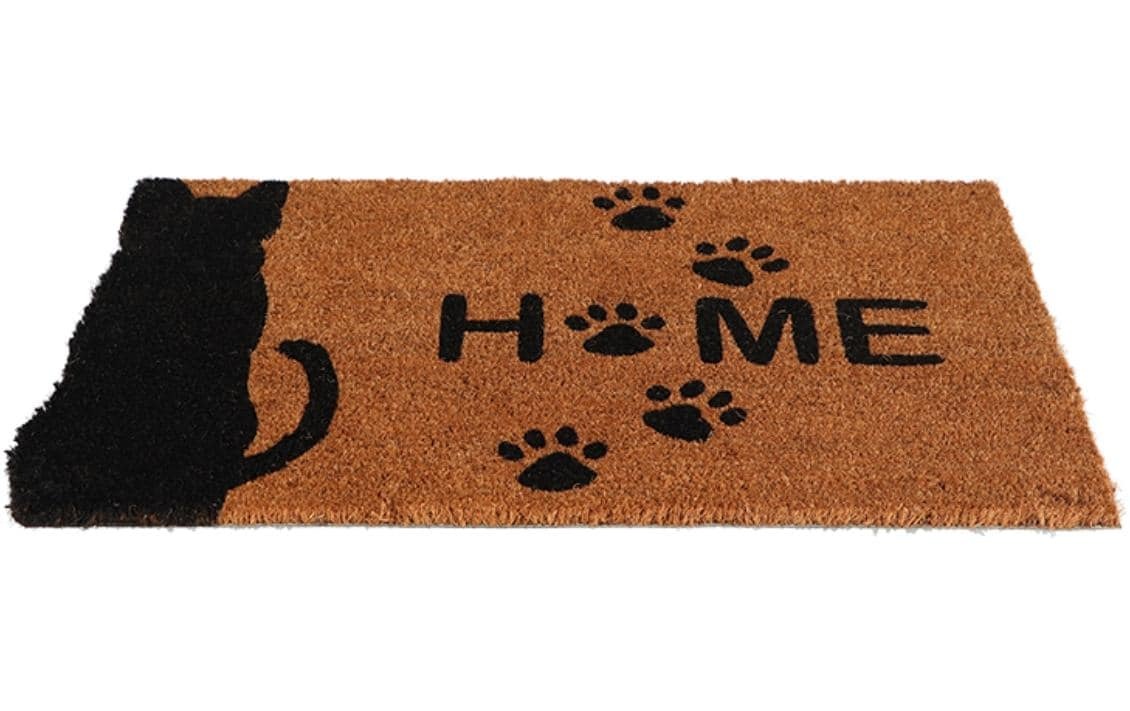 esschert design Fussmatte »Fussmatte Katze «Home» 45 cm x 75 cm«