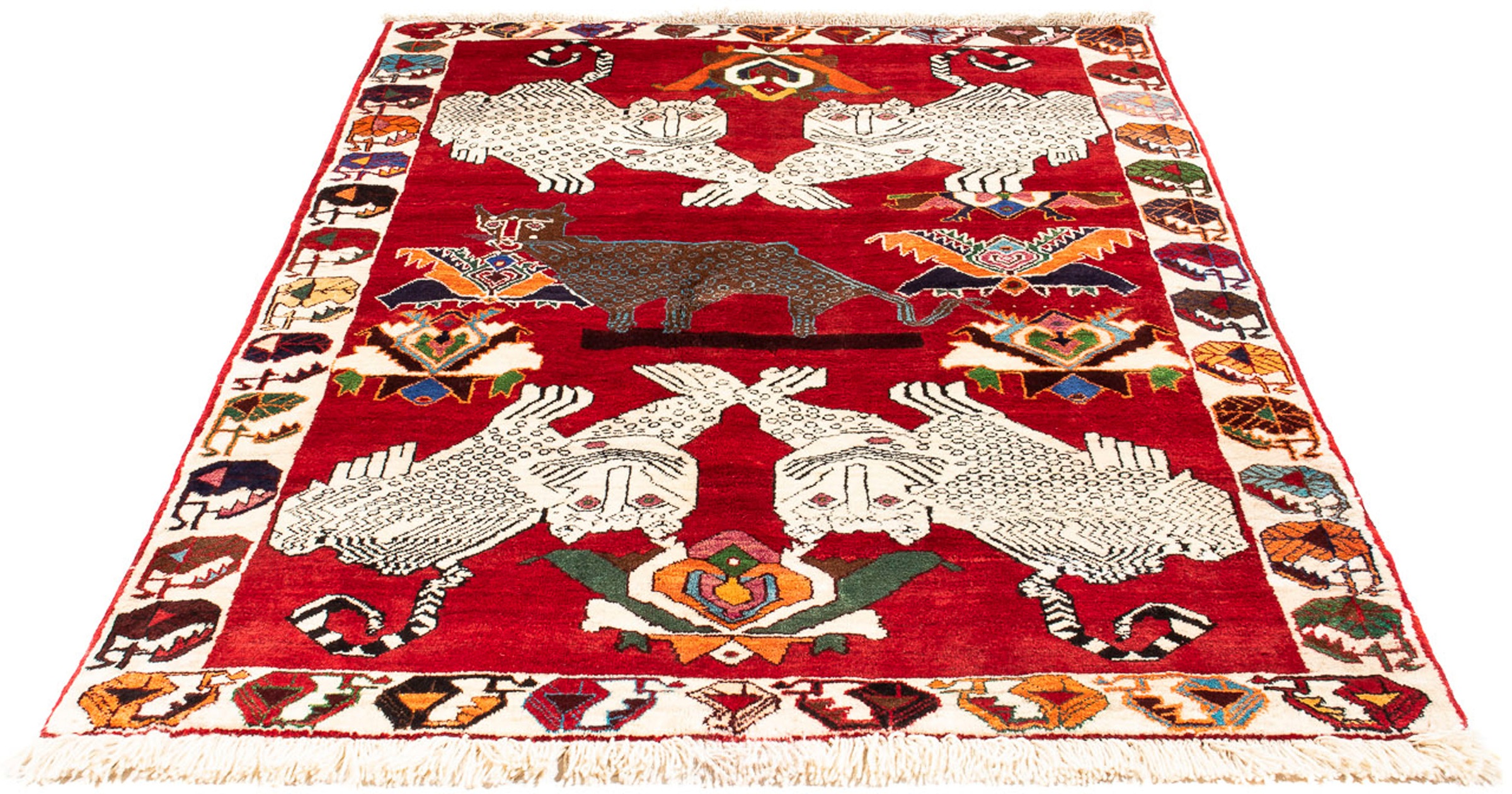 Image of morgenland Orientteppich »Perser - Nomadic - 204 x 135 cm - dunkelrot«, rechteckig, 10 mm Höhe, Wohnzimmer, Einzelstück bei Ackermann Versand Schweiz