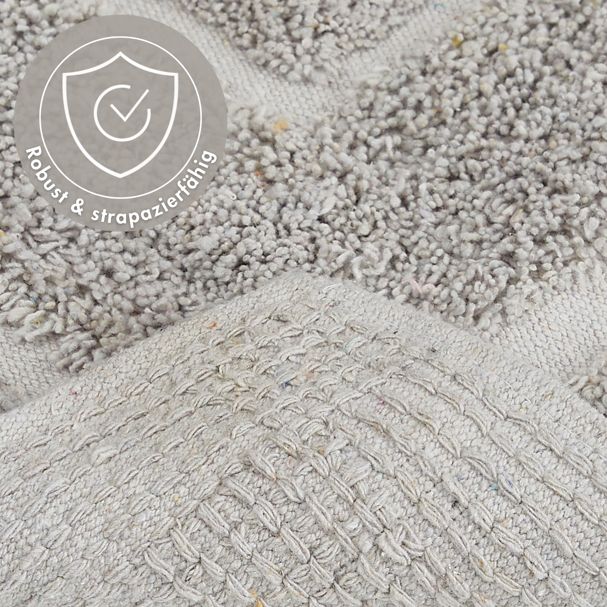 Andiamo Badematte »Havanna, 50x80 cm« Höhe 7,5 mm fussbodenheizungsgeeignet | schnell trocknend Badteppich, Uni Farben, Hoch-Tief Effekt, verschiedene Designs