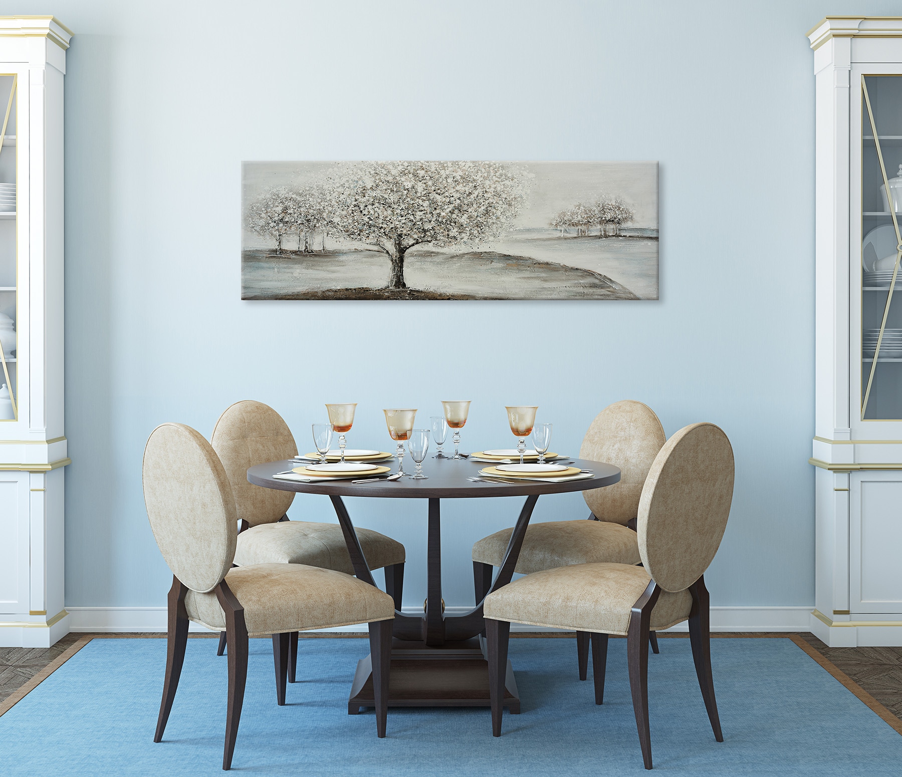 Bönninghoff Ölgemälde »handarbeit BÄUME 40x120 cm – Wandbild Kunst Deko modern« Baum | Baumbilder | Landschaften handgefertigt, jedes Bild ein Unikat