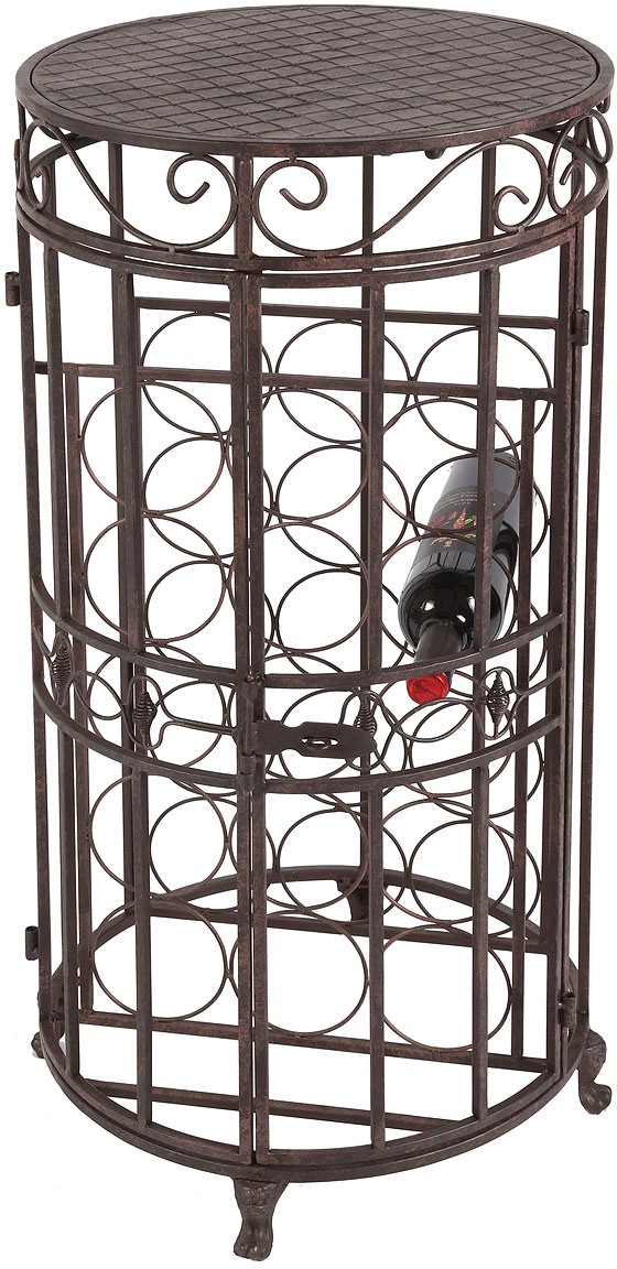 Image of Ambiente Haus Flaschenhalter »Flaschenständer/Tisch - antikbraun 80cm«, (1 St.) bei Ackermann Versand Schweiz