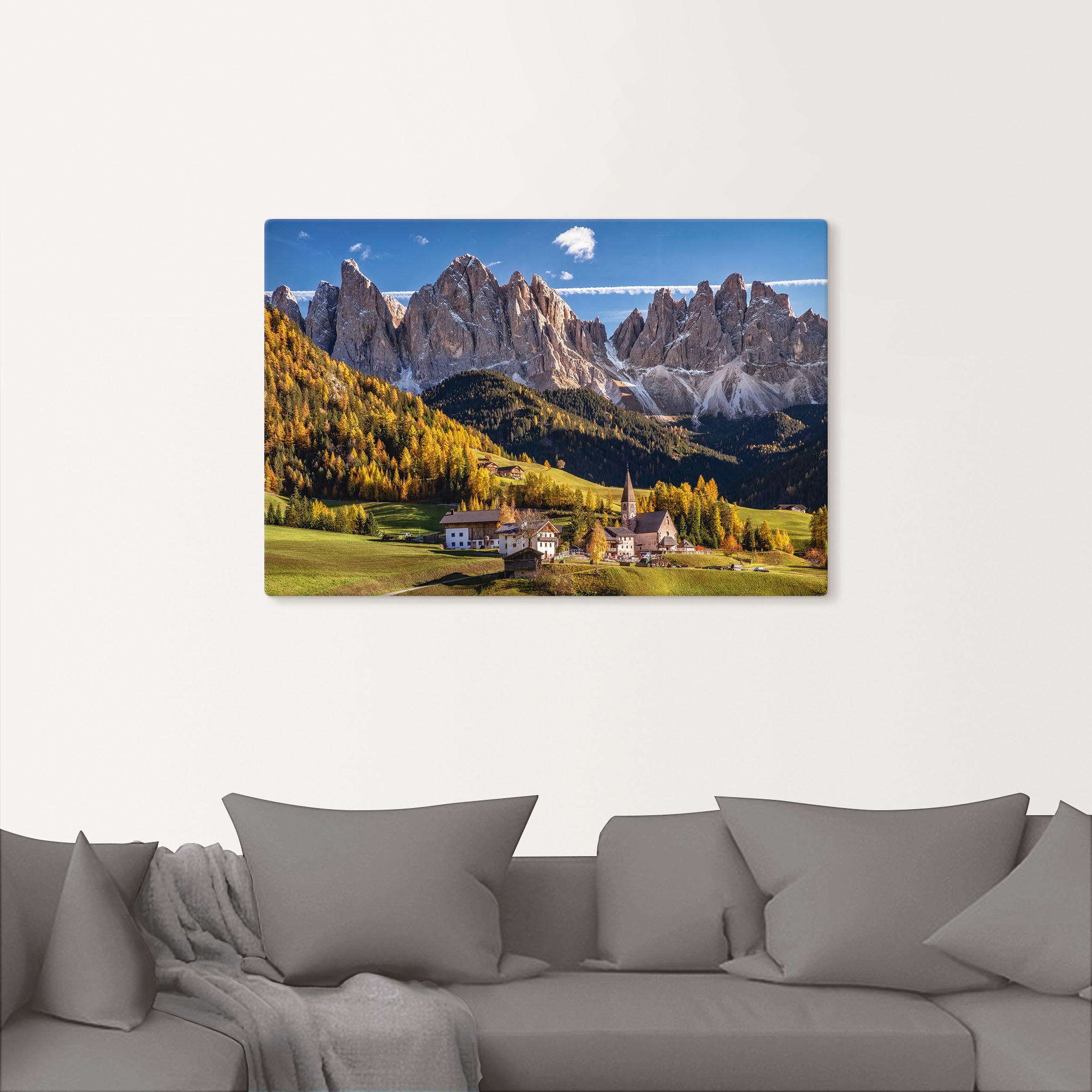 Artland Wandbild »Herbst in Südtirol«, Berge & Alpenbilder, (1 St.), als Leinwandbild, Poster in verschied. Grössen