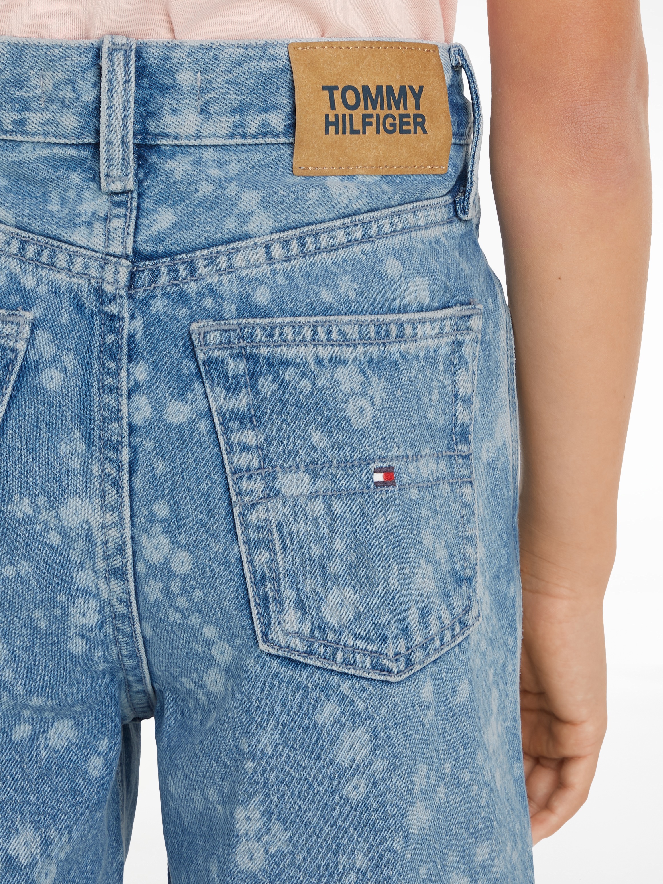 Tommy Hilfiger Straight-Jeans »MABEL FLOWER DENIM«, Kinder bis 16 Jahre im 5-Pocket-Style
