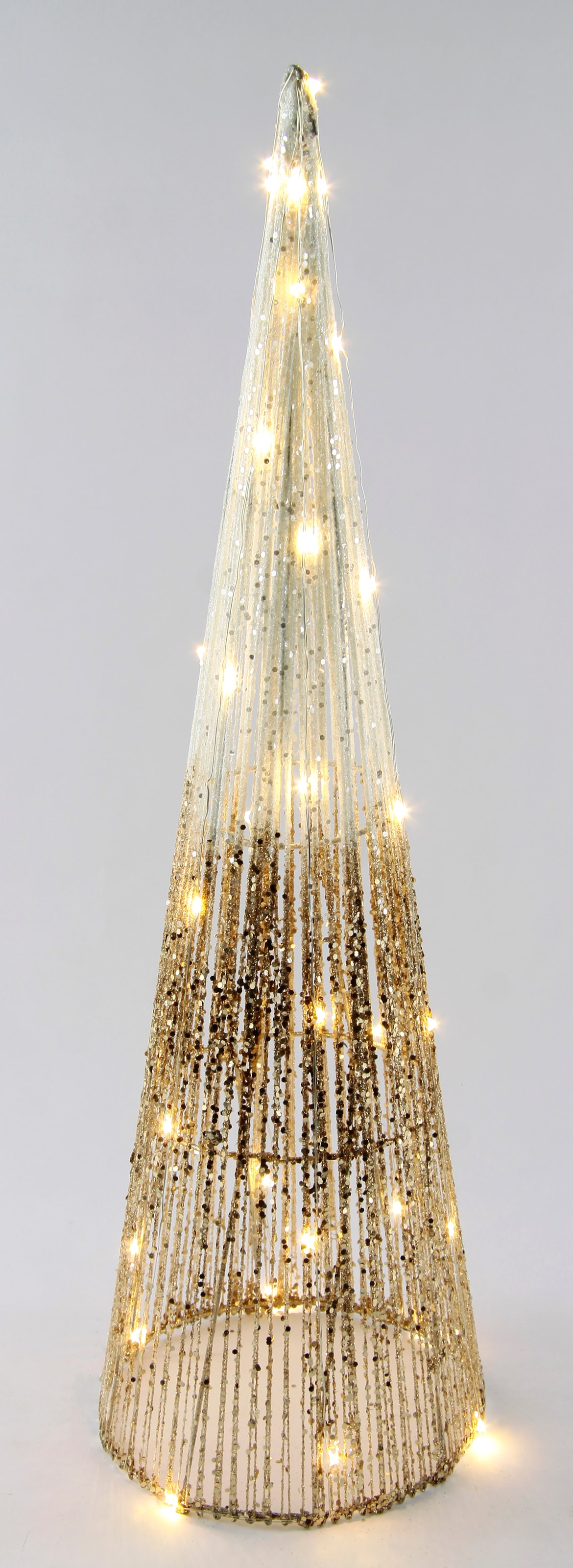 Image of I.GE.A. LED-Dekofigur "LED-Weihnachtspyramide" mit Timer Leuchtpyramide Weihnachtsbaum Tannenbaum Weihnachtsdeko Deko