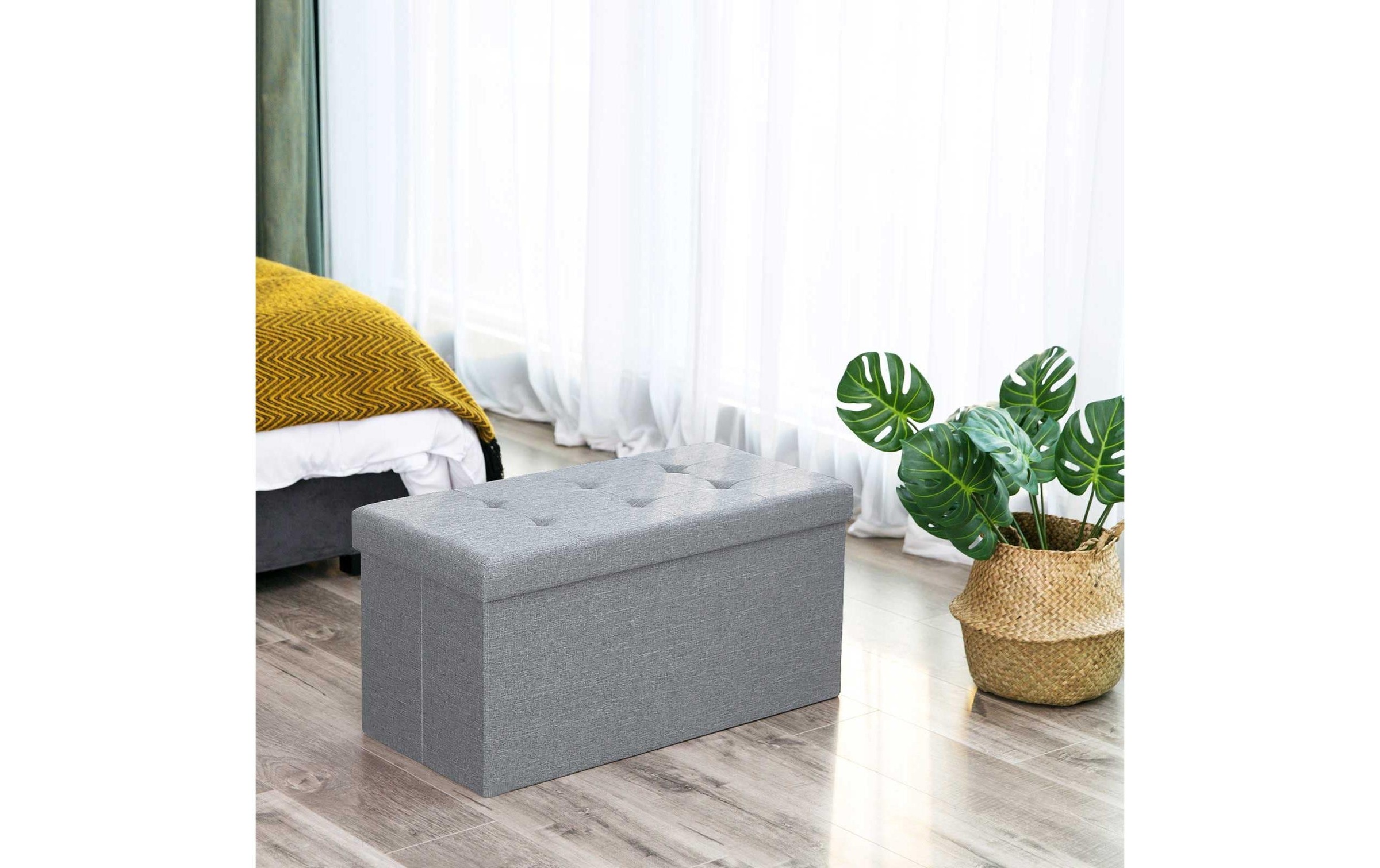SONGMICS Sitztruhe »Ottomane mit Stauraum 76 x 38 cm«