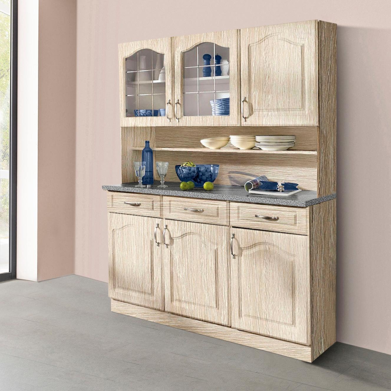wiho Küchen Küchenbuffet "Linz" 150 cm breit, in Landhaus-Optik