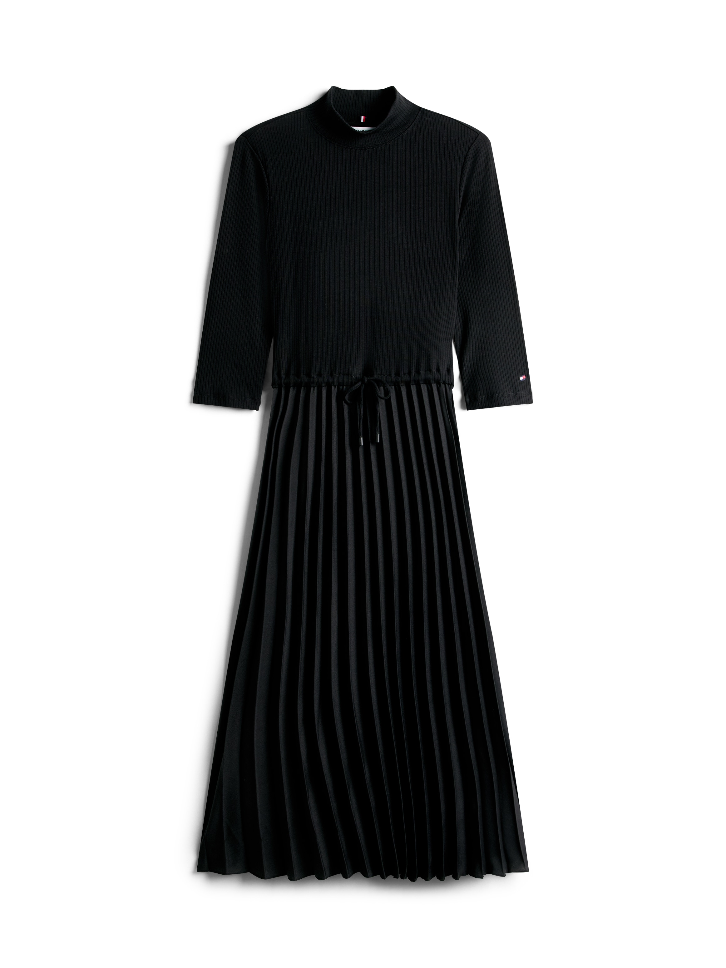 Tommy Hilfiger A-Linien-Kleid »SLIM 5X2 RIB MIX MIDI DRS«