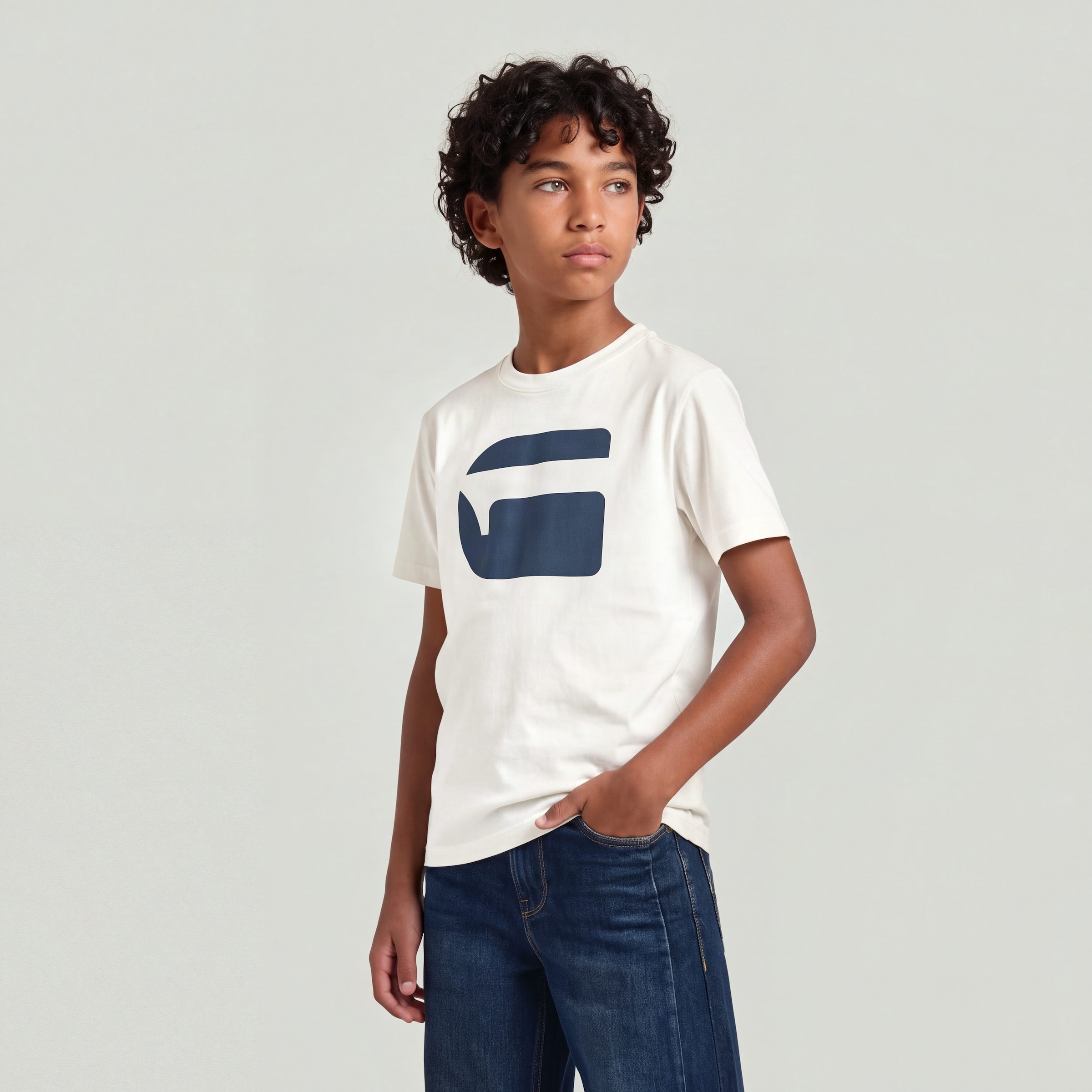 Image of G-STAR T-Shirt "KIDS, OVERSIZED R T SS" mit Logo-Print, Baumwolljersey