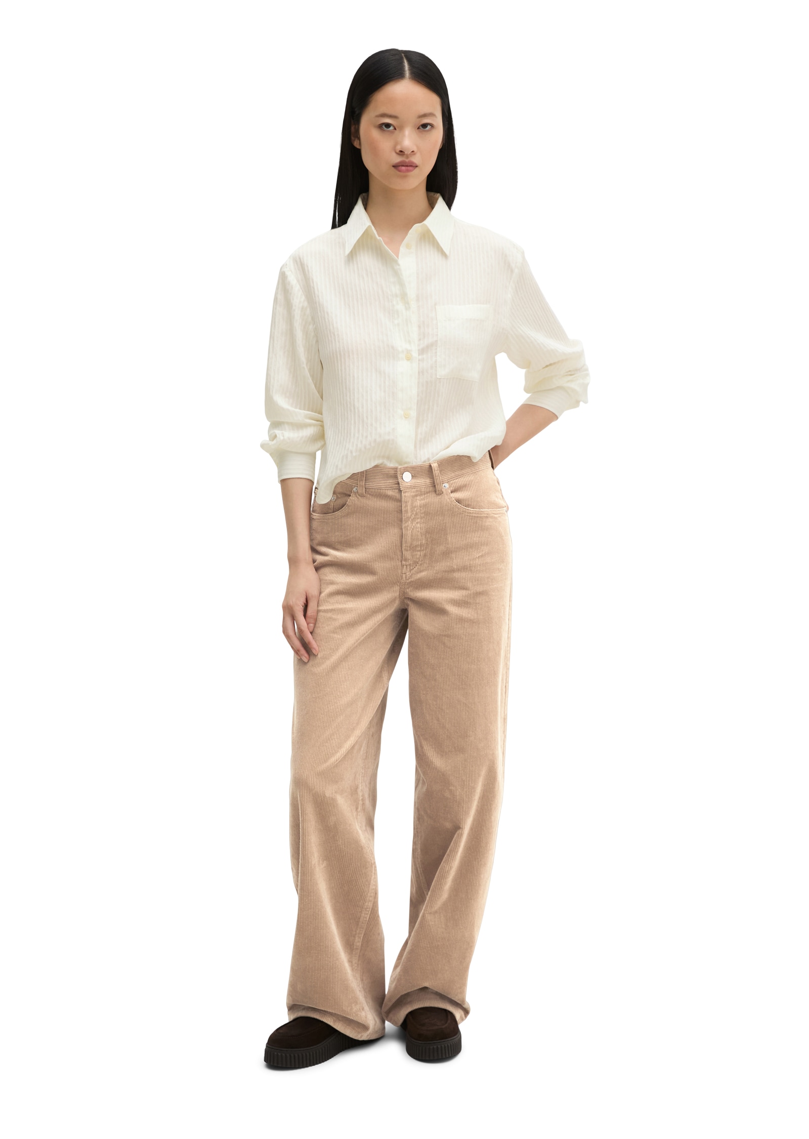 Marc O'Polo Hemdbluse oversize aus TENCEL™ Modal-Mix