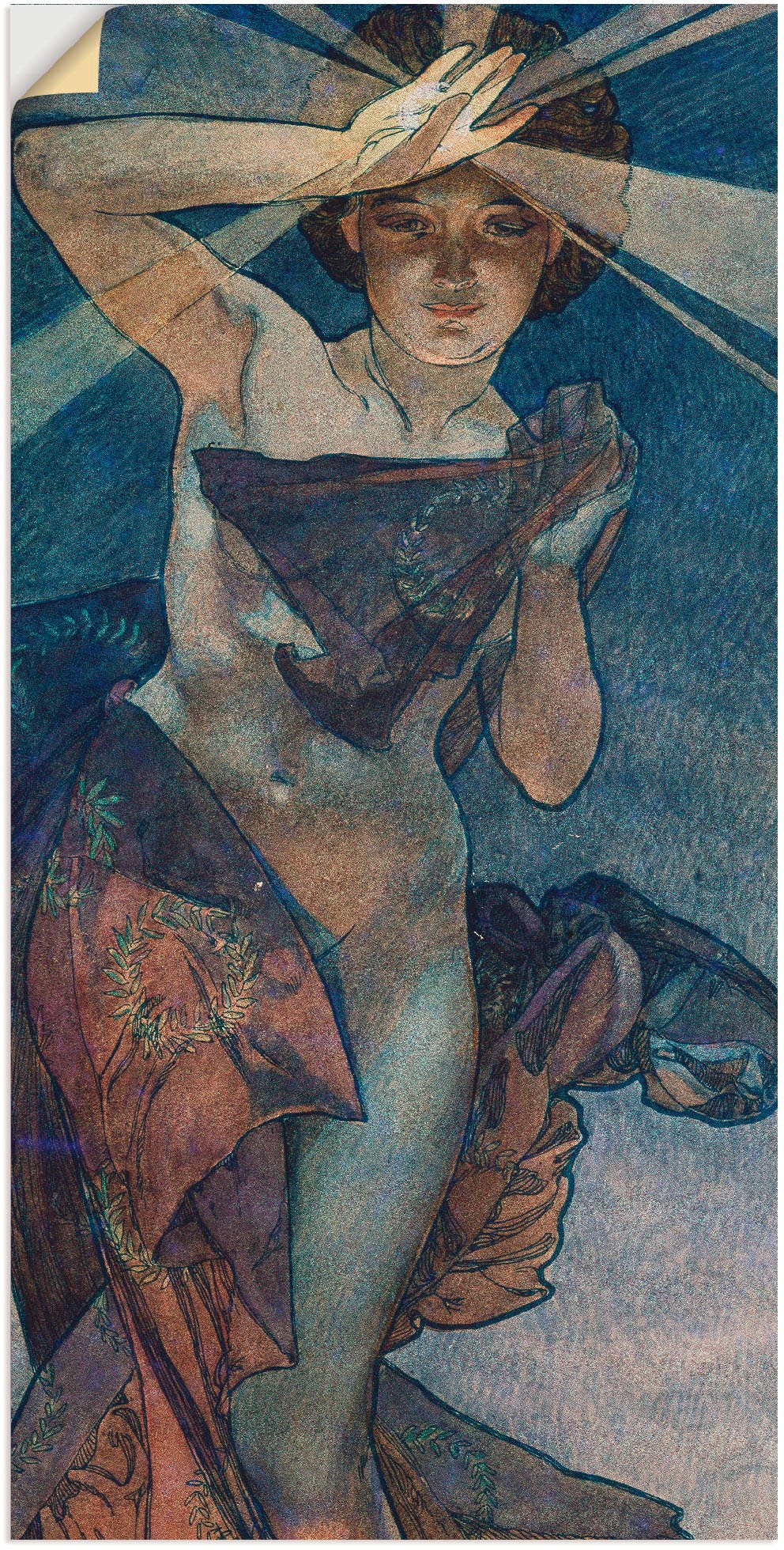 Image of Artland Wandbild »Sterne Der Morgenstern 1902«, Frau, (1 St.), in vielen Grössen & Produktarten - Alubild / Outdoorbild für den Aussenbereich, Leinwandbild, Poster, Wandaufkleber / Wandtattoo auch für Badezimmer geeignet bei Ackermann Versand Schweiz