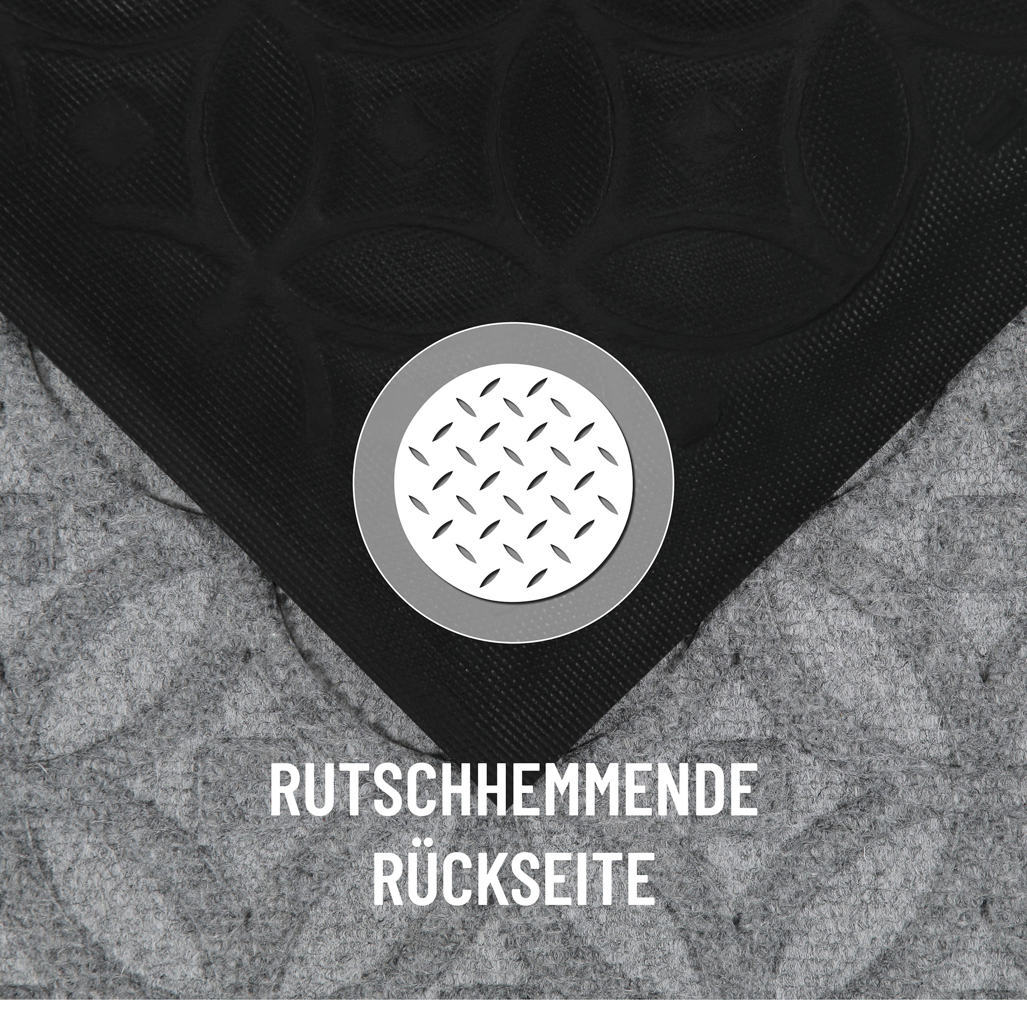 Wecon home Fussmatte »Midnight Mosaic«, rechteckig, 4 mm Höhe, pflegeleicht, rutschfest, Ornamente, Innen & Aussen, Schmutzfangmatte