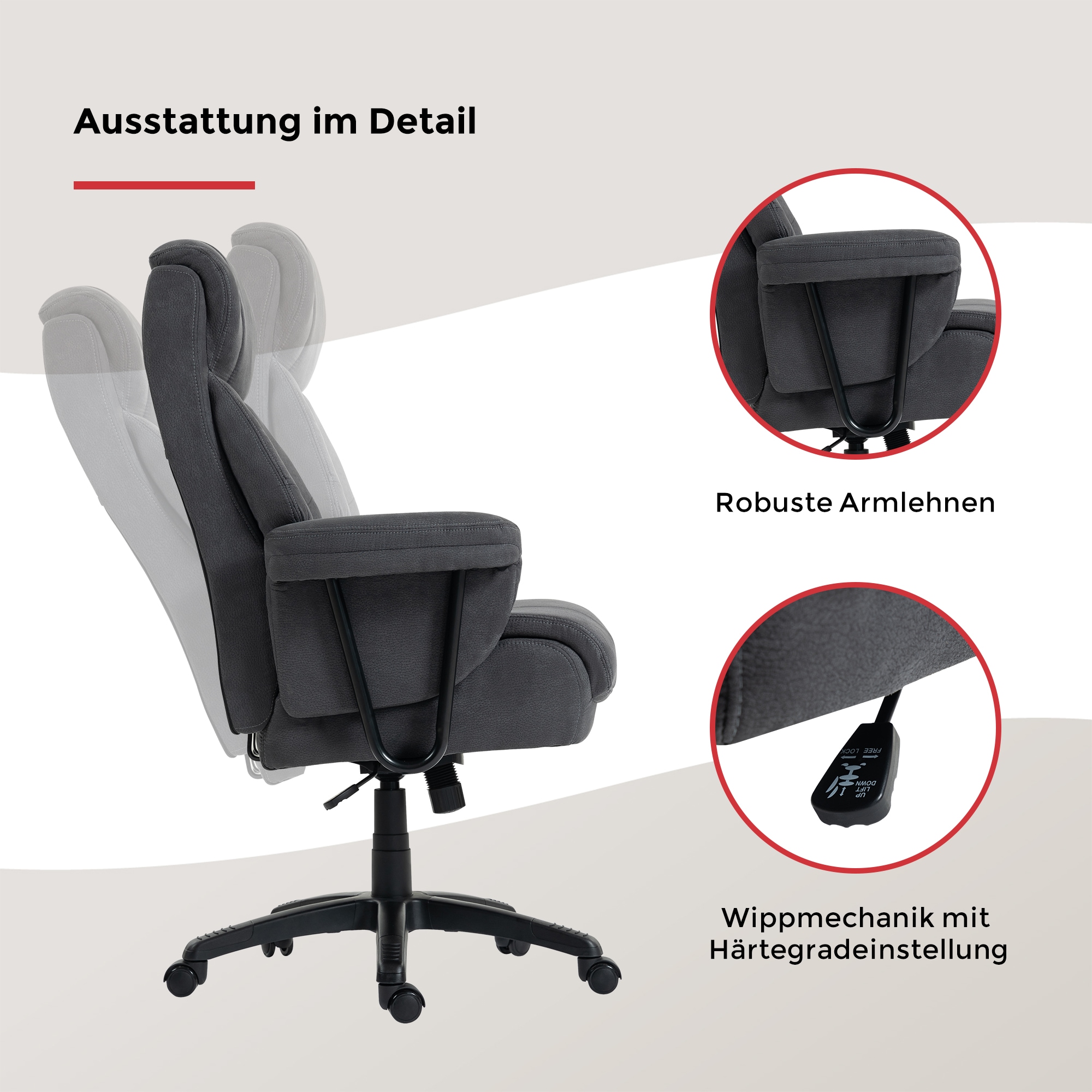 Duo Collection Chefsessel »Mauro XXL« () Belastbarkeit bis zu 150 kg